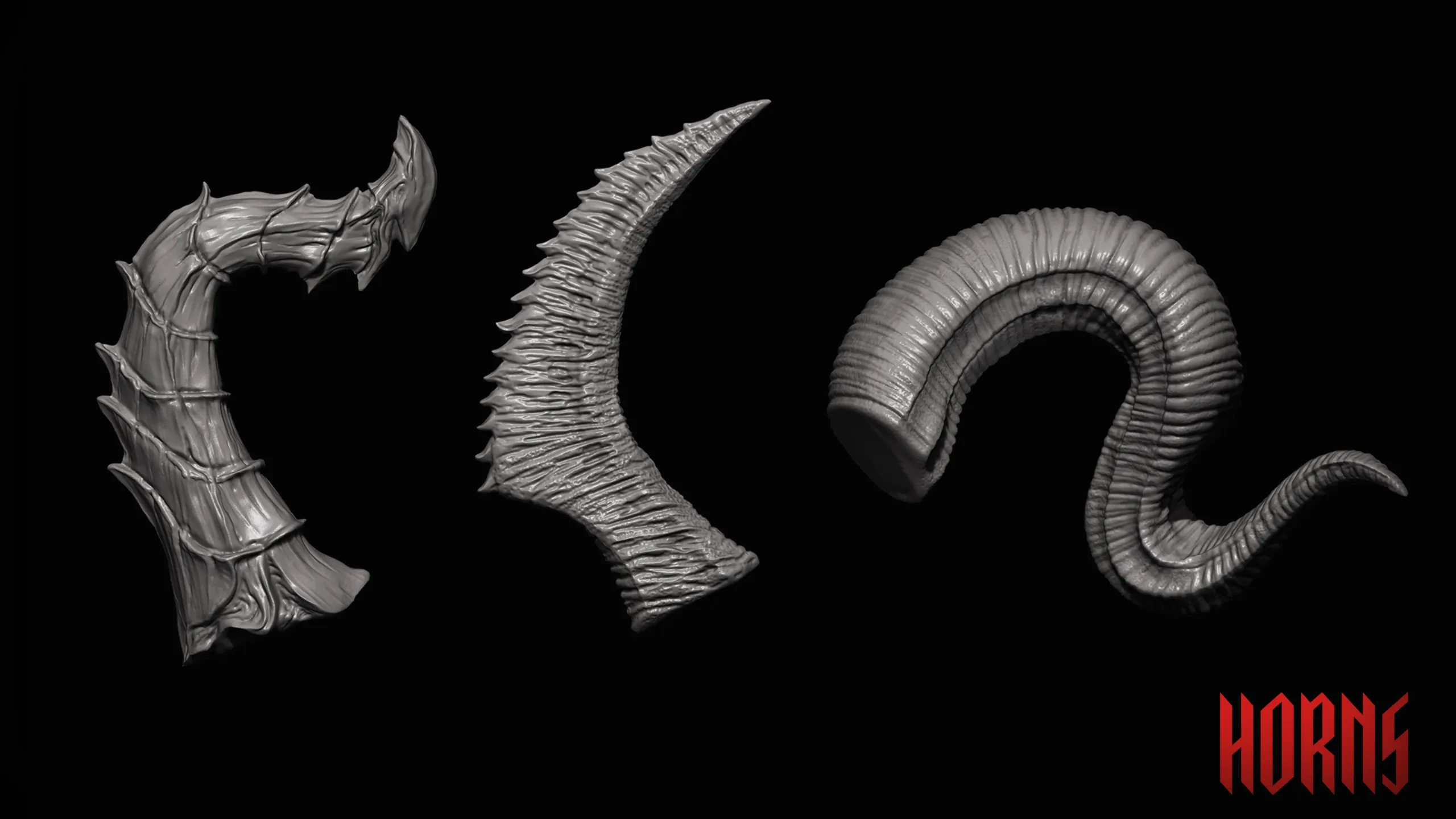 Zbrush + Blender 45 Unholy Brushes and Obj's