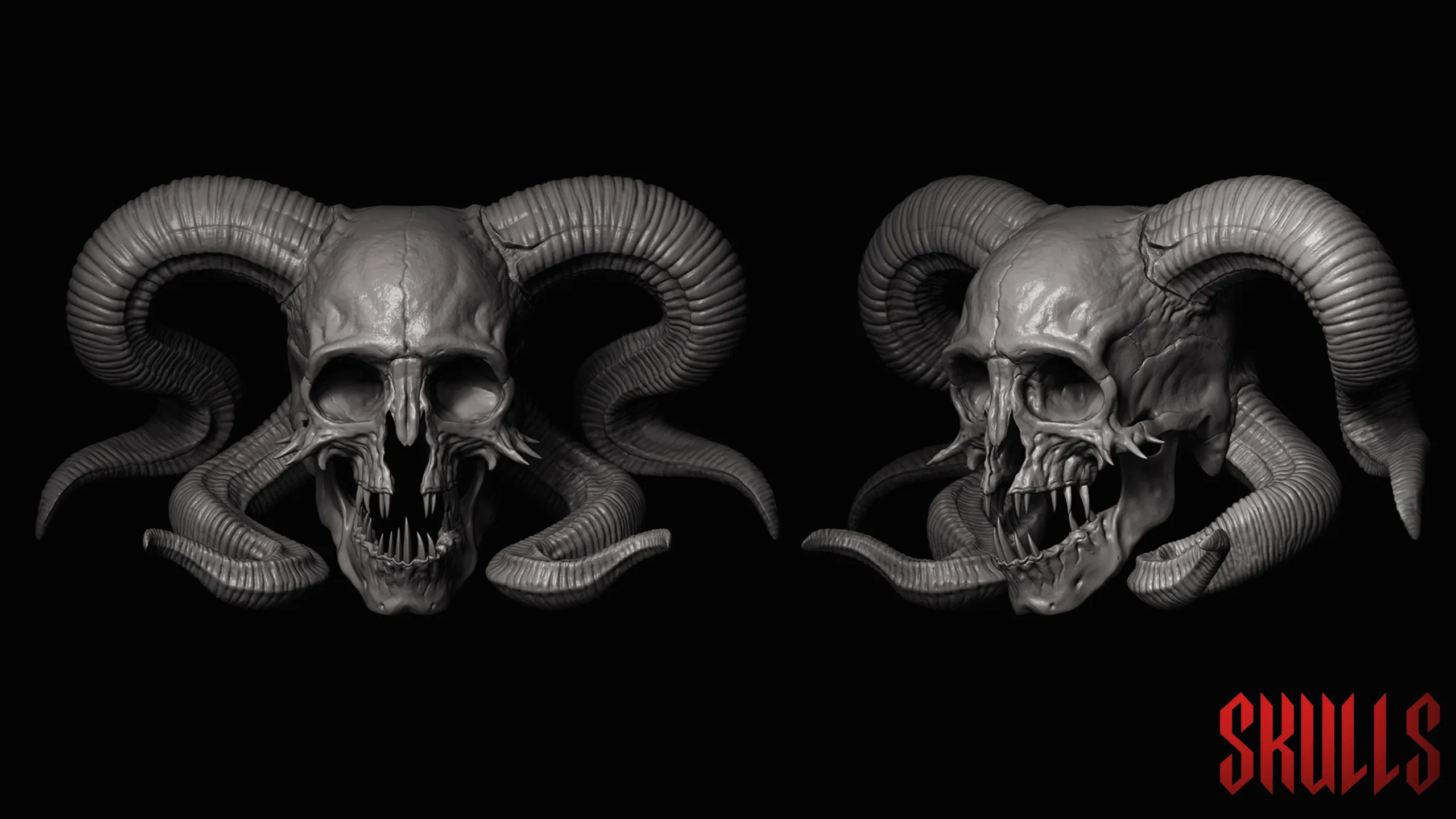 Zbrush + Blender 45 Unholy Brushes and Obj's