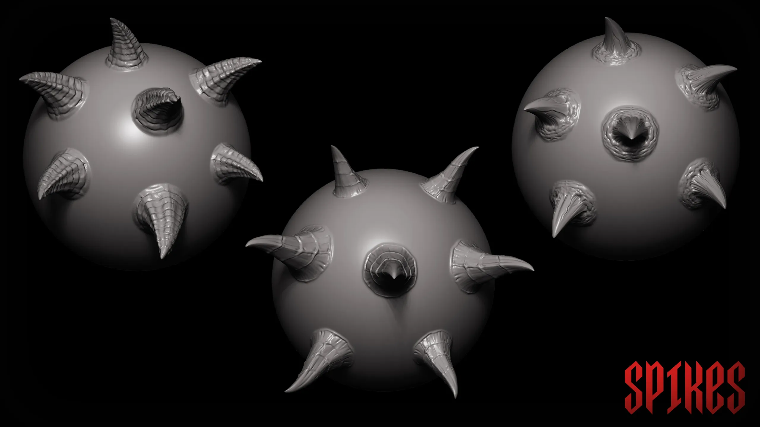 Zbrush + Blender 45 Unholy Brushes and Obj's