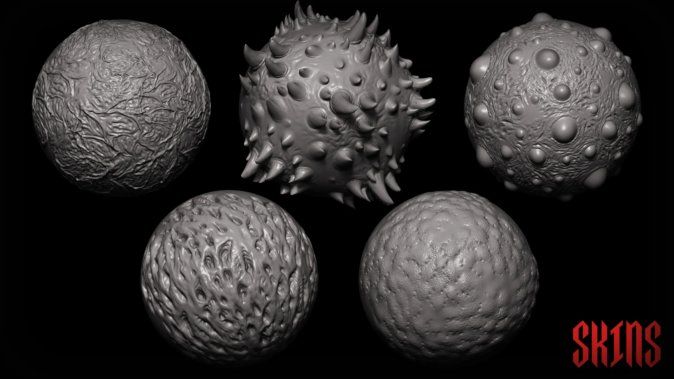 Zbrush + Blender 45 Unholy Brushes and Obj's