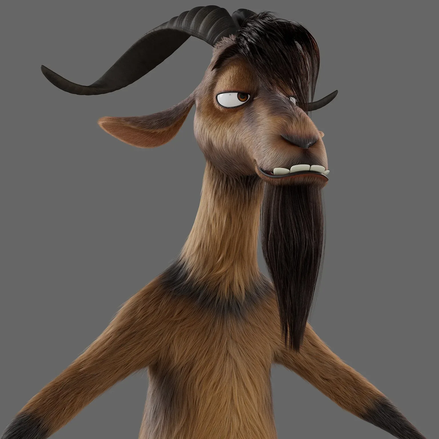 Creating a Stylized Rock Star Goat Character