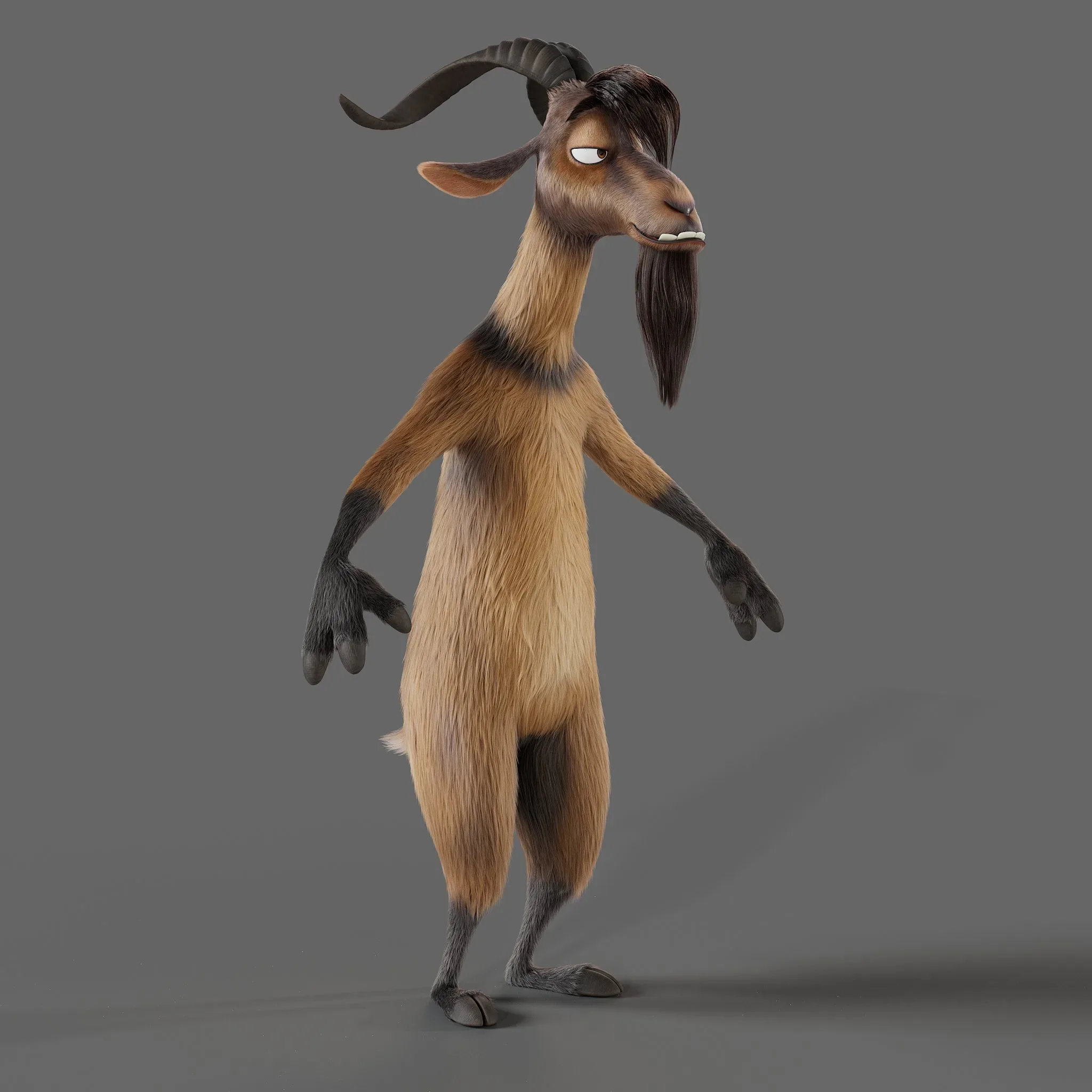 Creating a Stylized Rock Star Goat Character