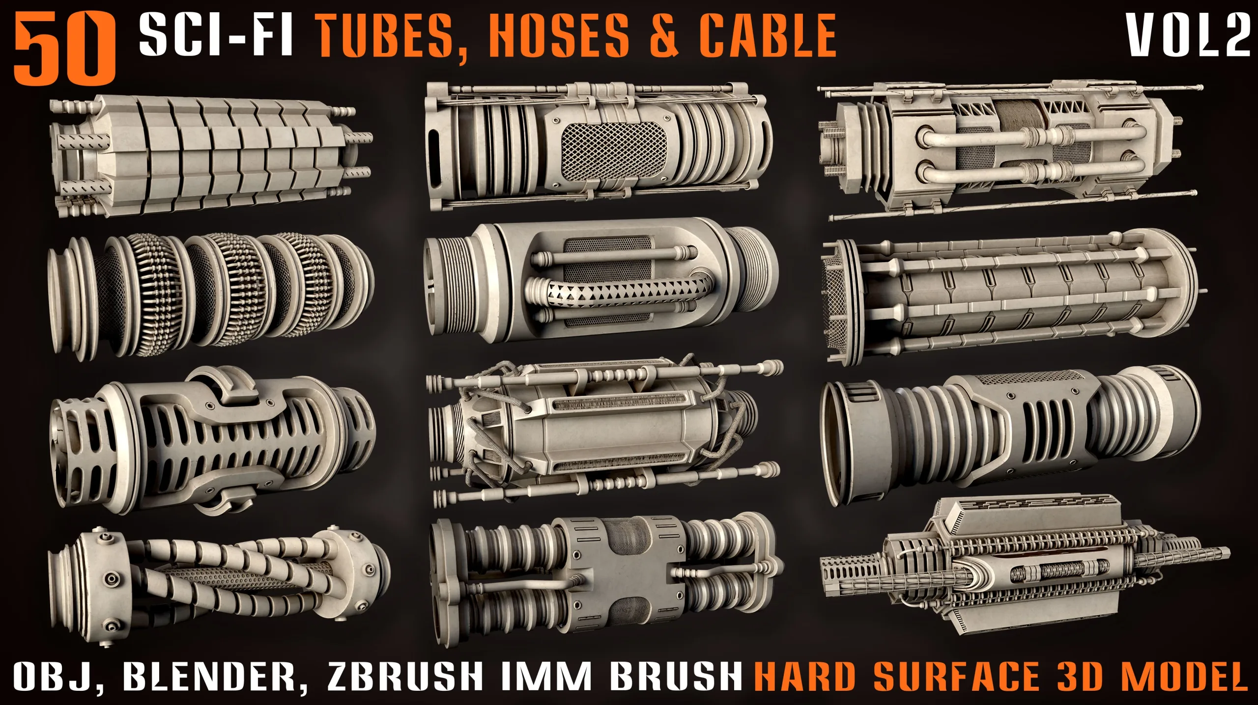 50 Sci-Fi Tubes, Hoses & Cables – vol2