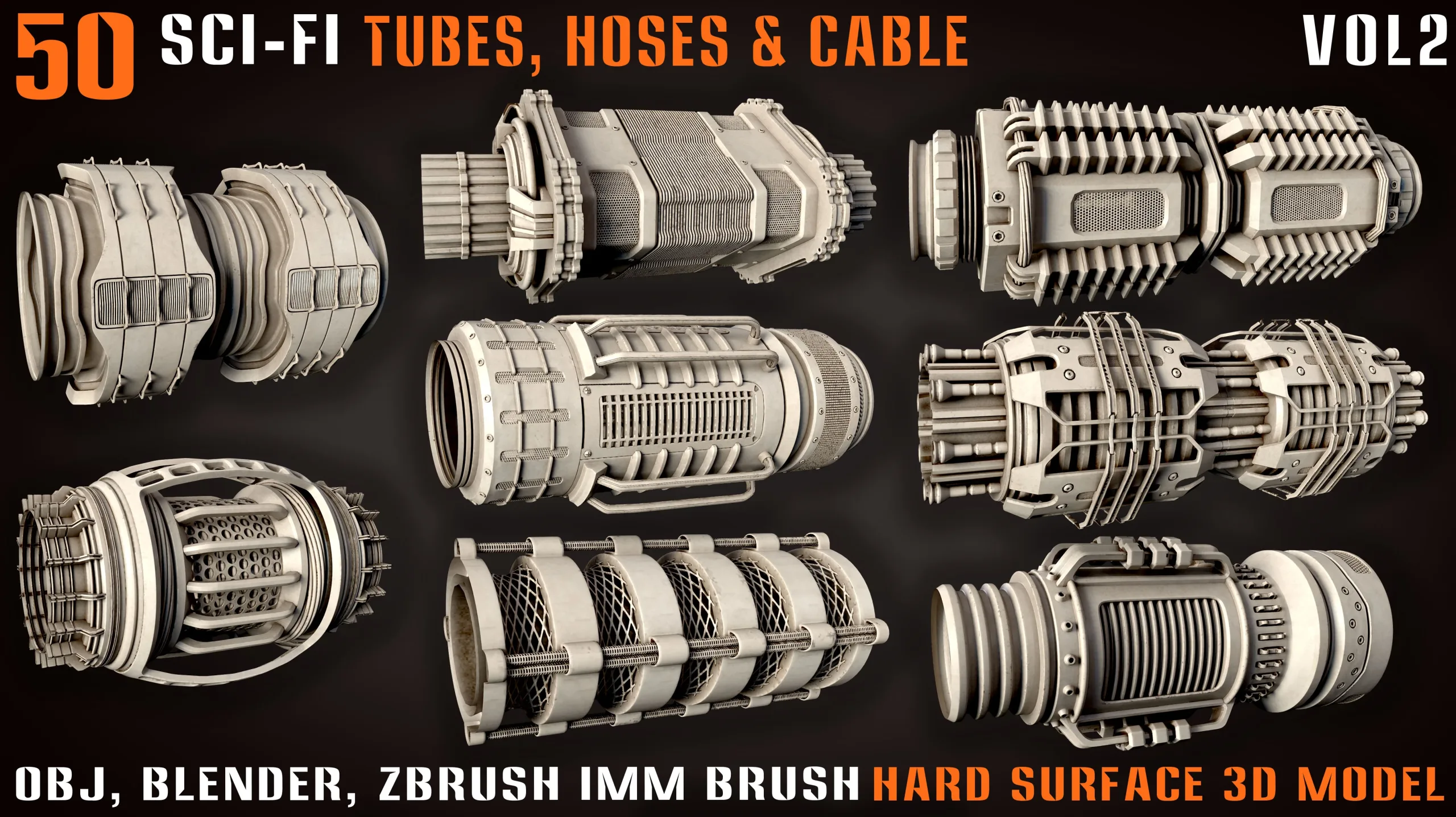 50 Sci-Fi Tubes, Hoses & Cables – vol2