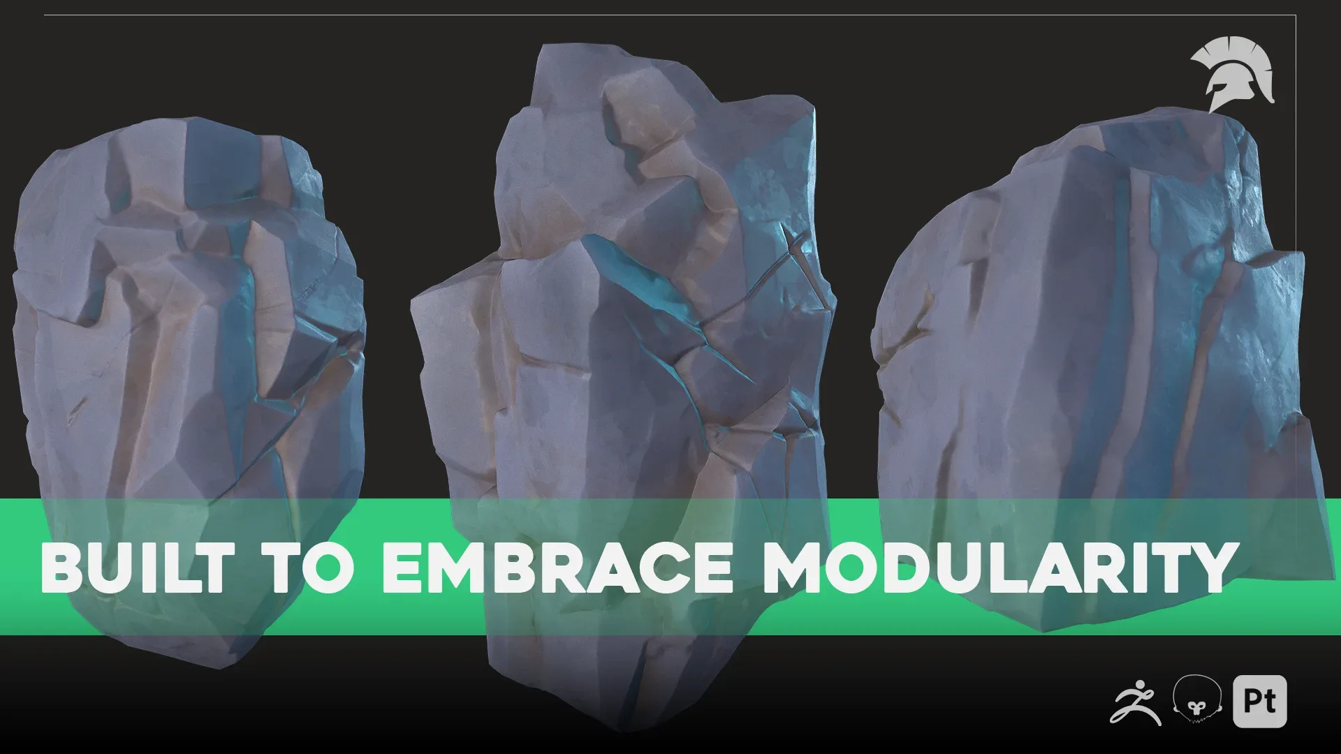 Modular Rocks - Vol. 1 - Stylized - Darkstone Variation