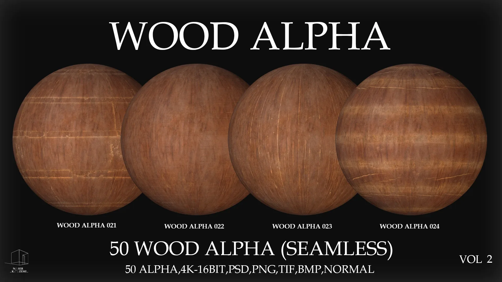 50 WOOD ALPHA (SEAMLESS) -VOL 2