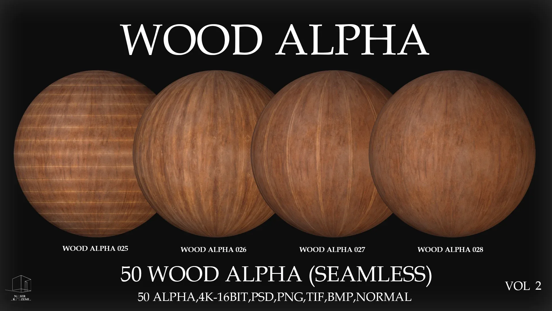 50 WOOD ALPHA (SEAMLESS) -VOL 2