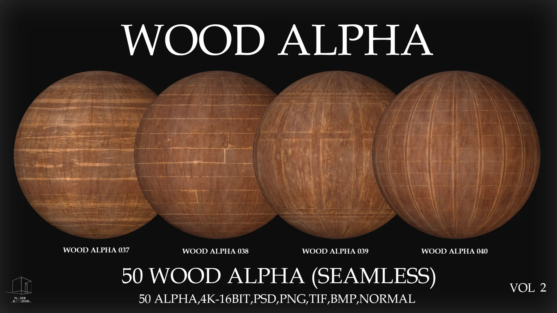 50 WOOD ALPHA (SEAMLESS) -VOL 2