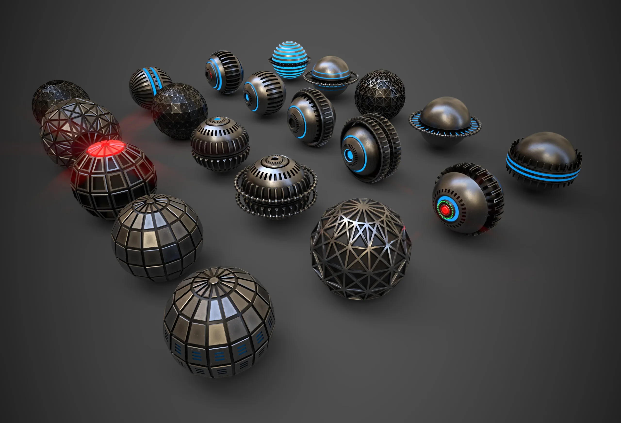 Sci-Fi Sphere Collection Metal One