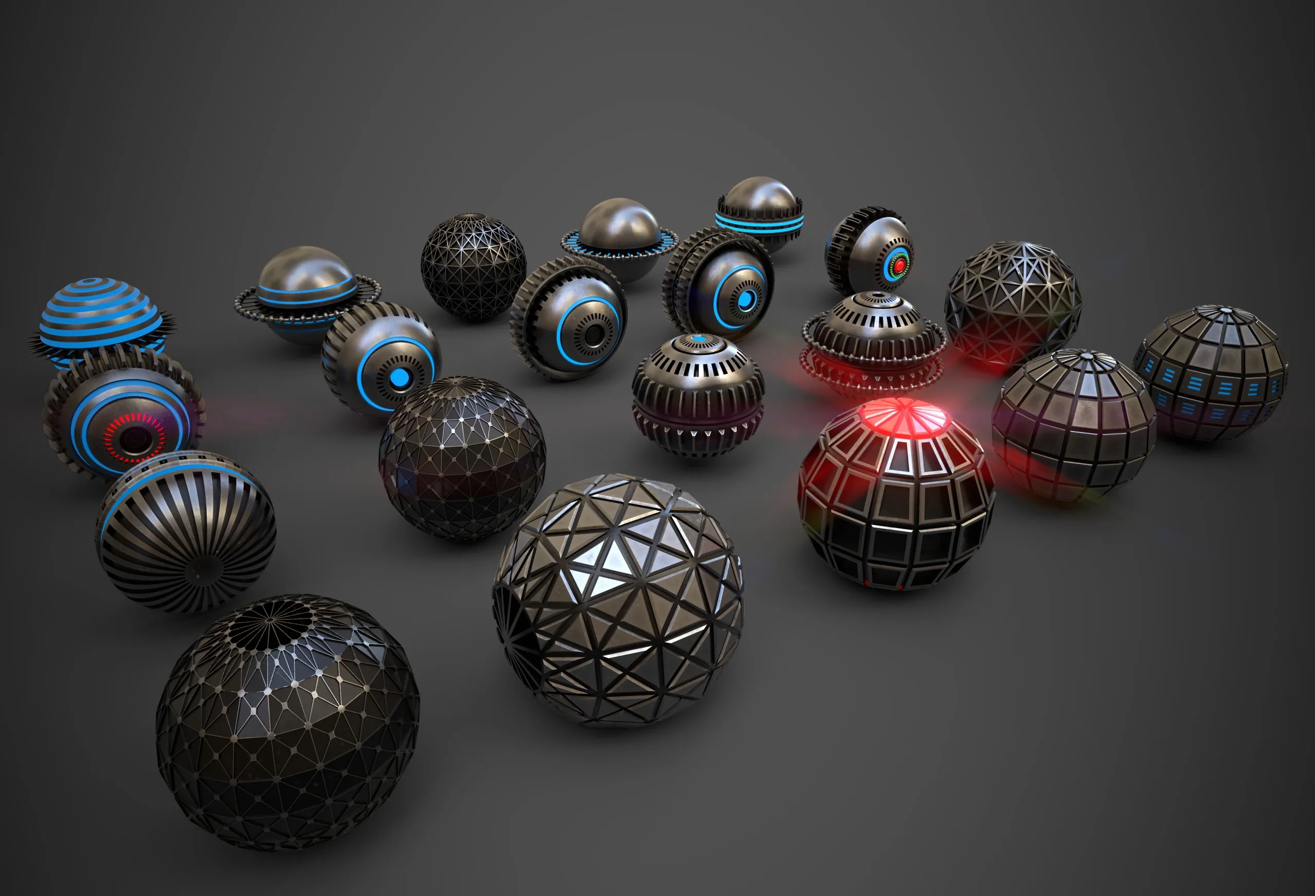 Sci-Fi Sphere Collection Metal One