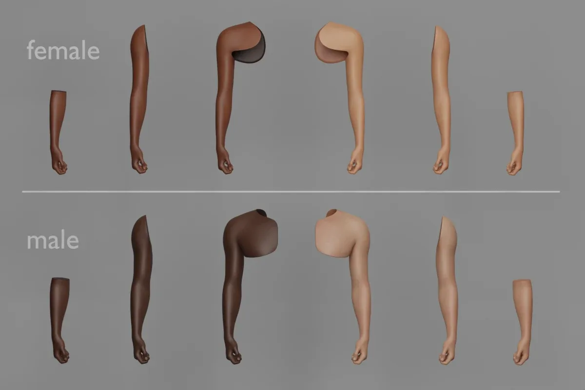 Tattoo Artist Body Parts Pack - Ultimate