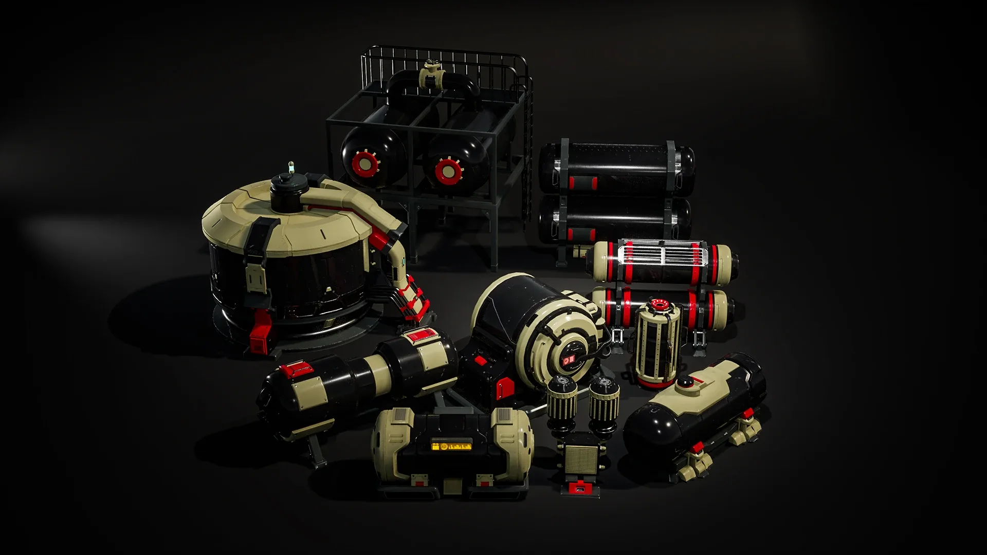 SciFi Barrels Props