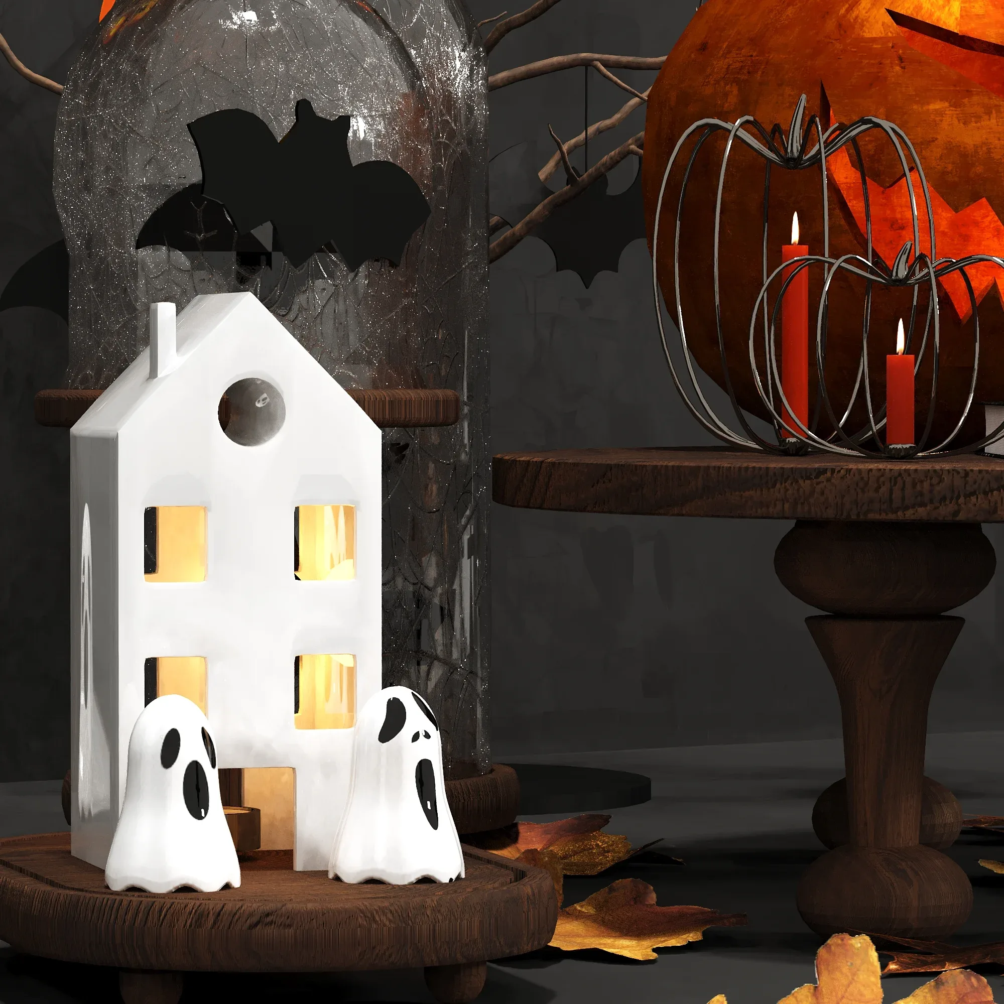 Halloween set 01 3D model