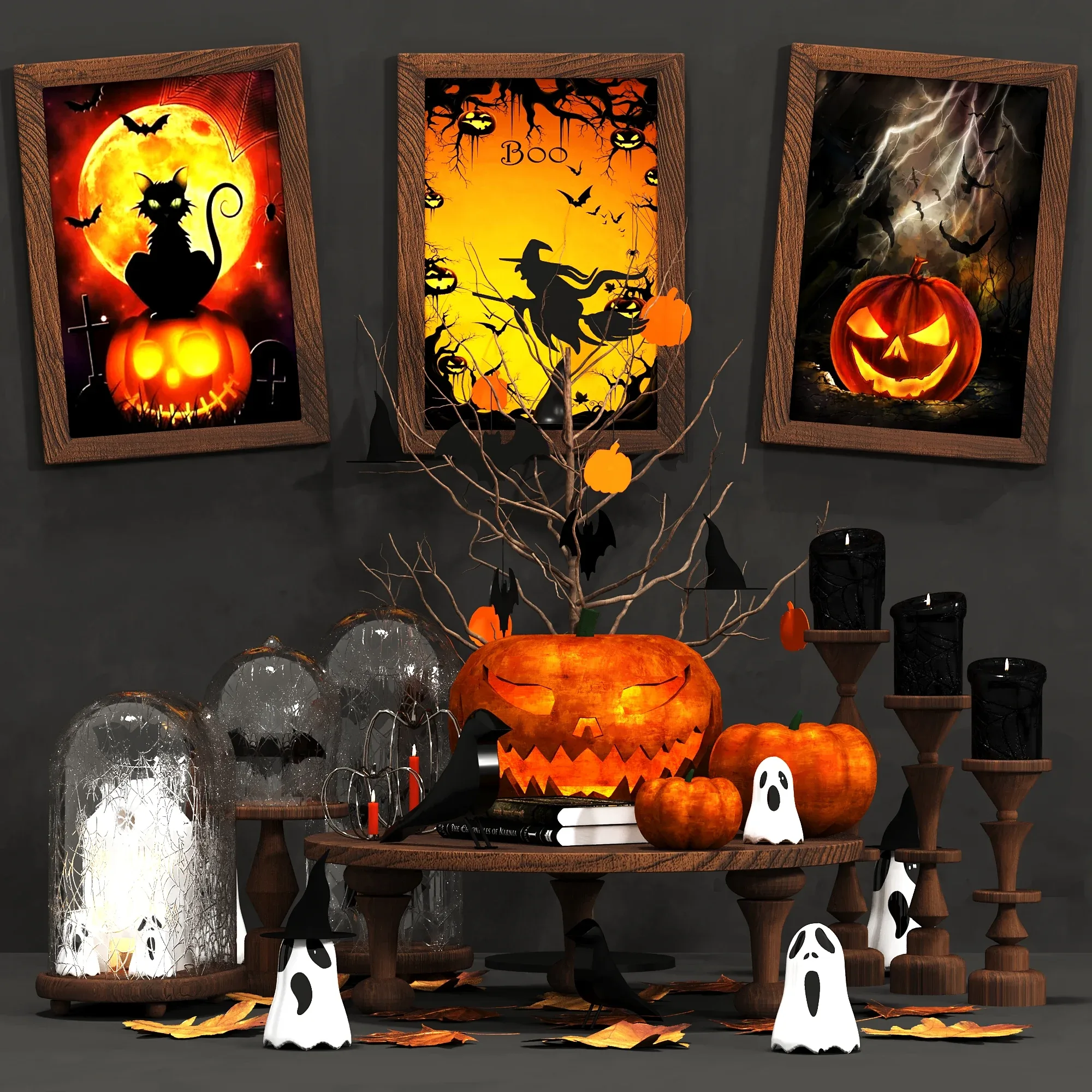 Halloween set 01 3D model