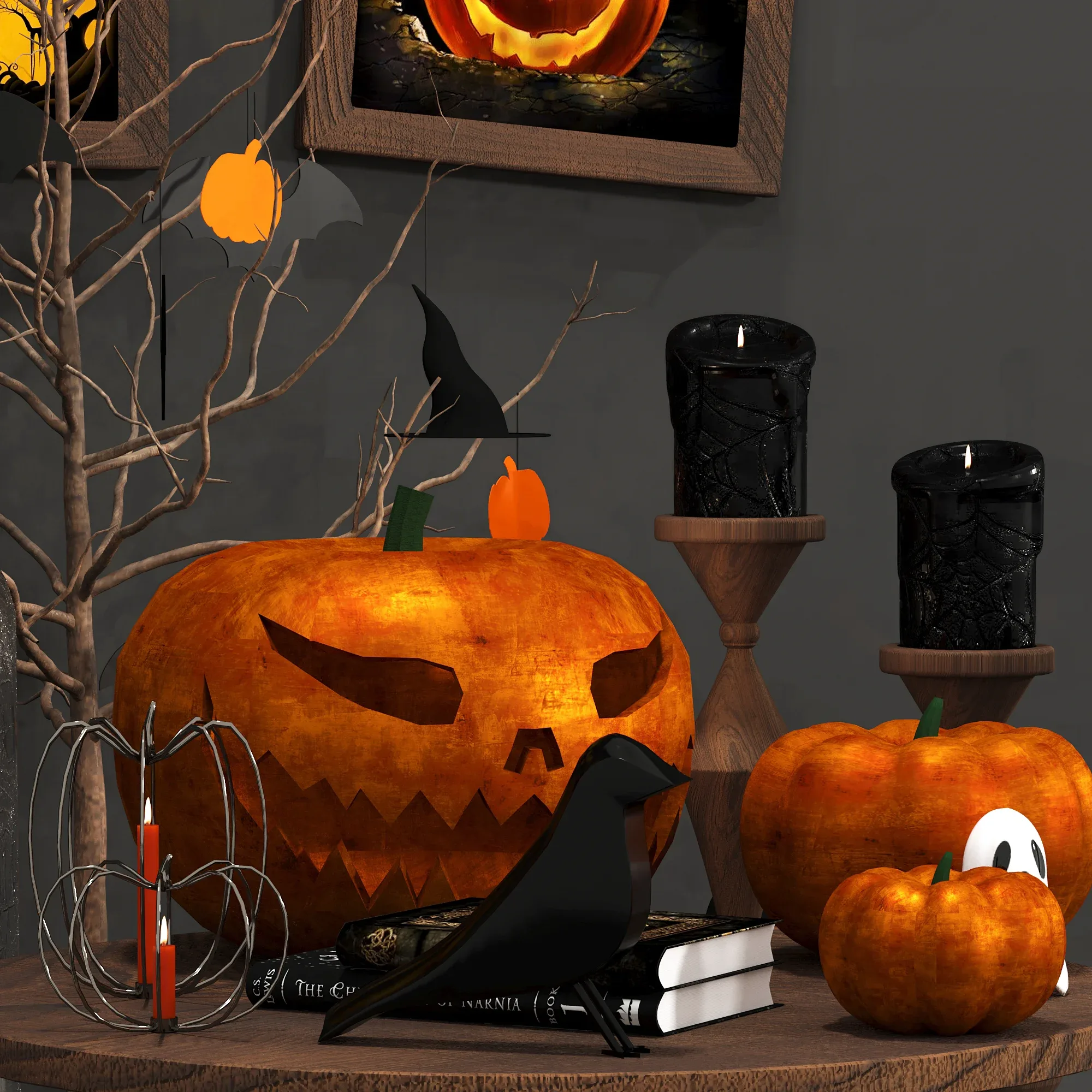 Halloween set 01 3D model
