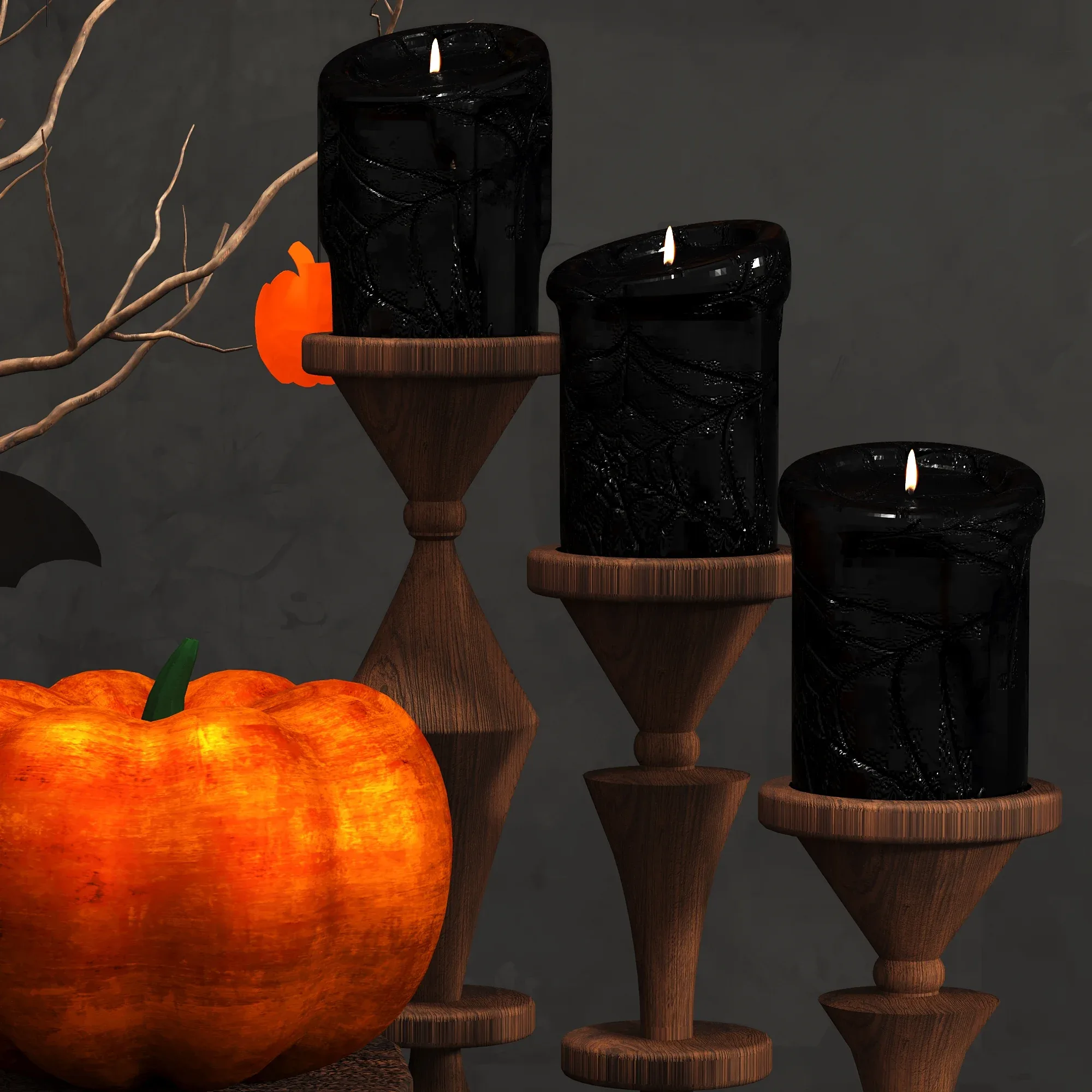 Halloween set 01 3D model