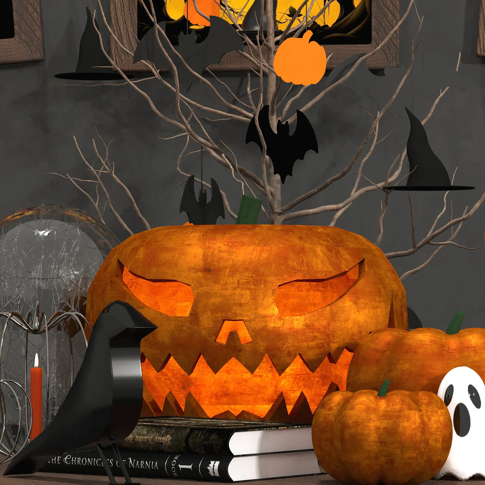 Halloween set 01 3D model