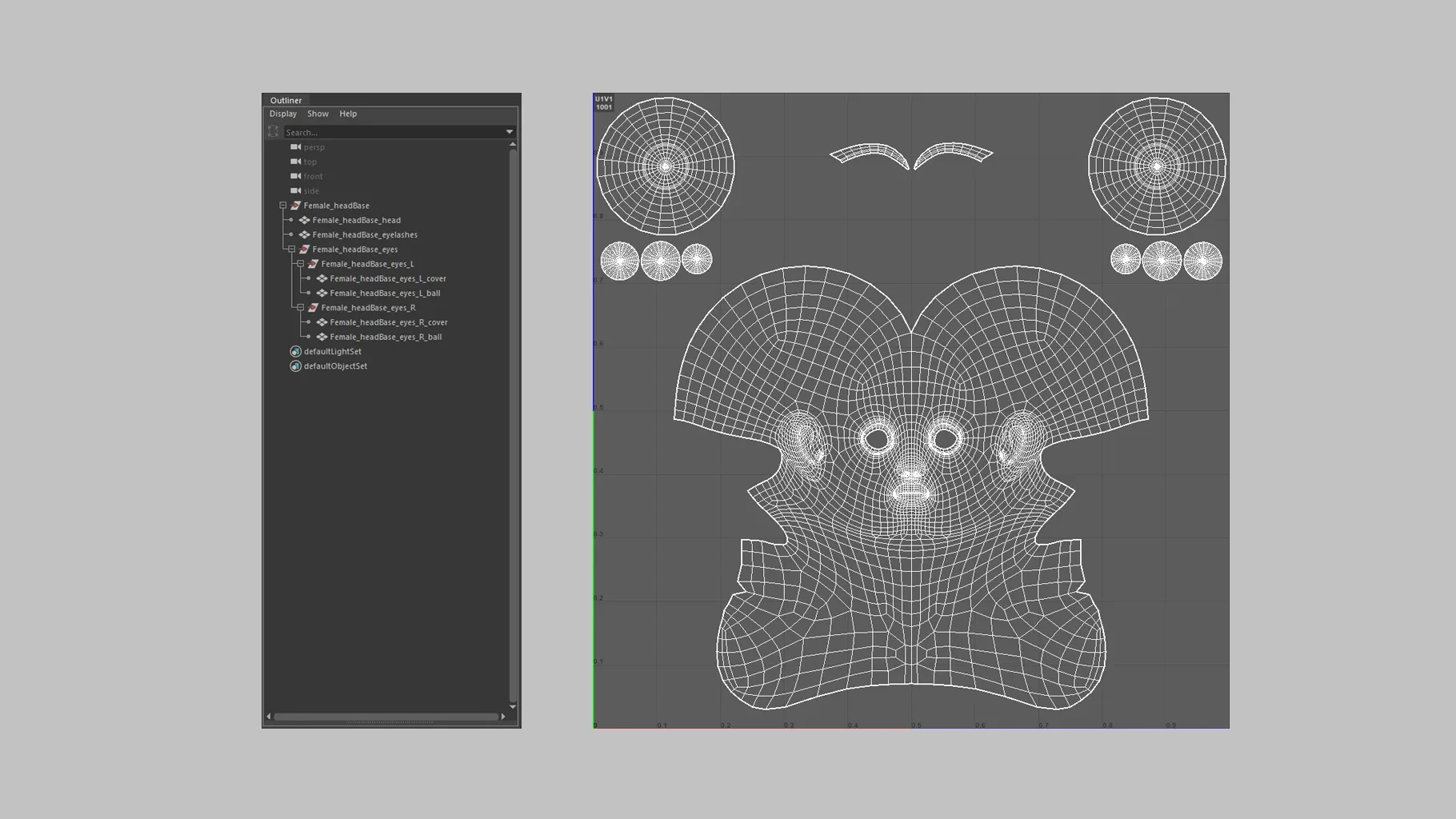 Female Head baseModel