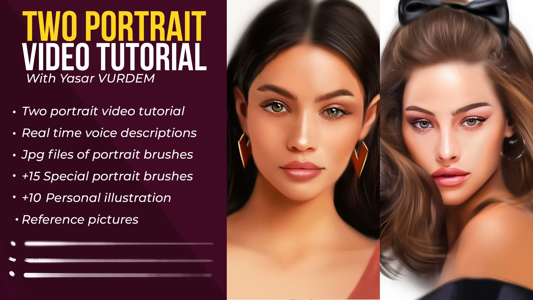 Two - Portrait video tutorial bundle