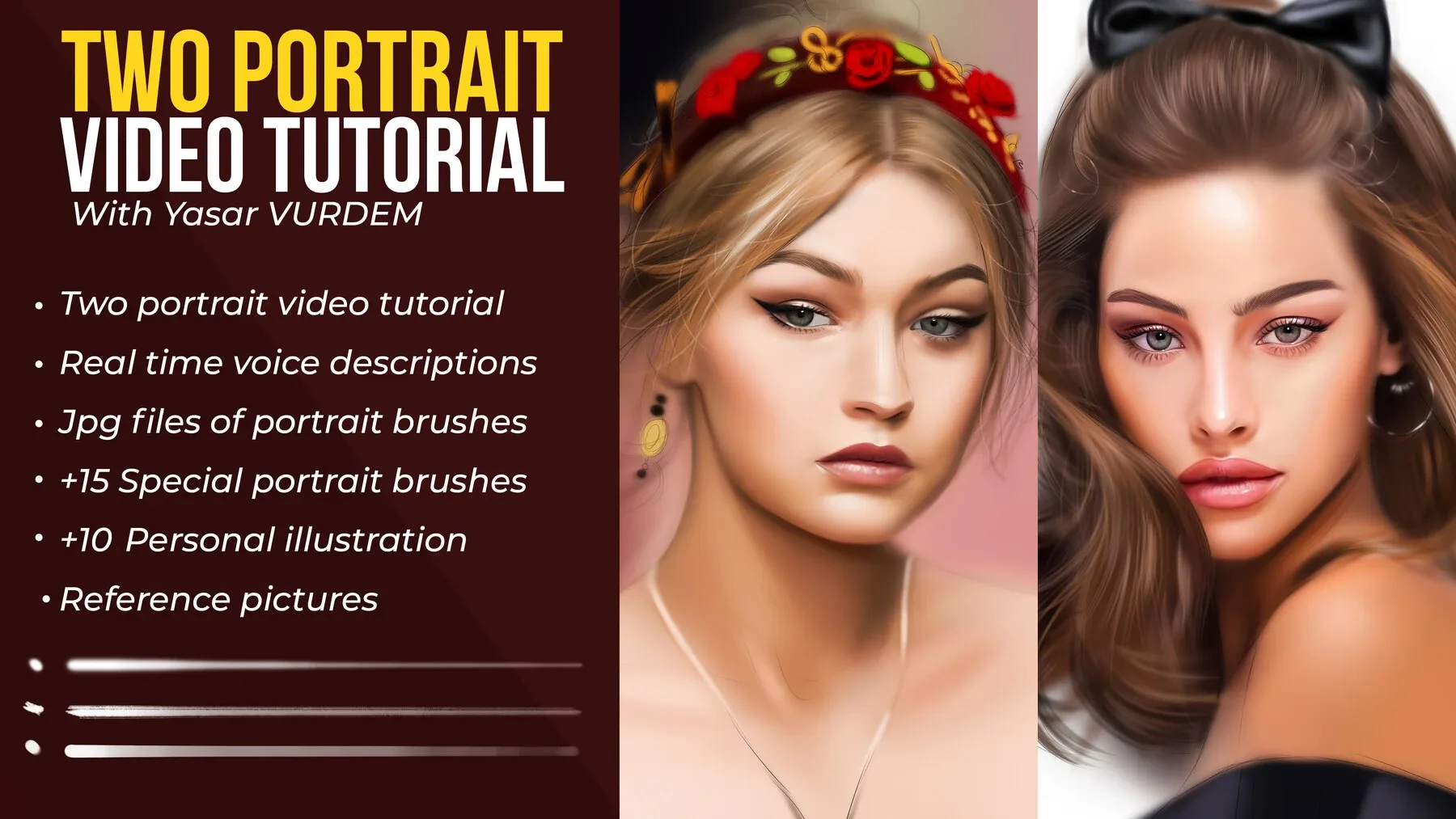 Two - Portrait video tutorial bundle