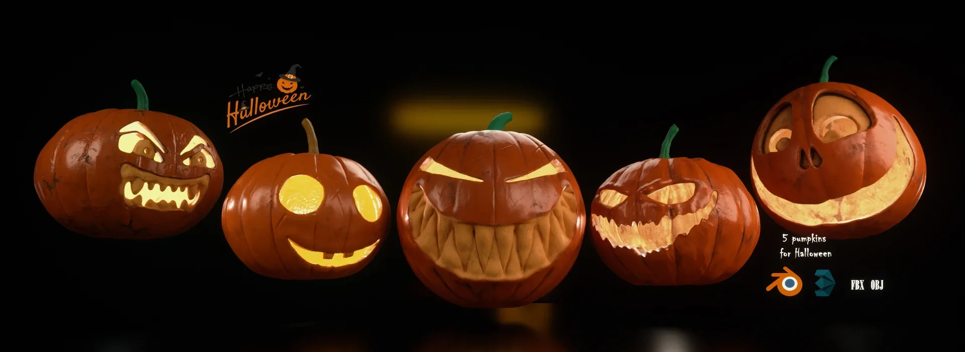 5 Pumpkins for Halloween