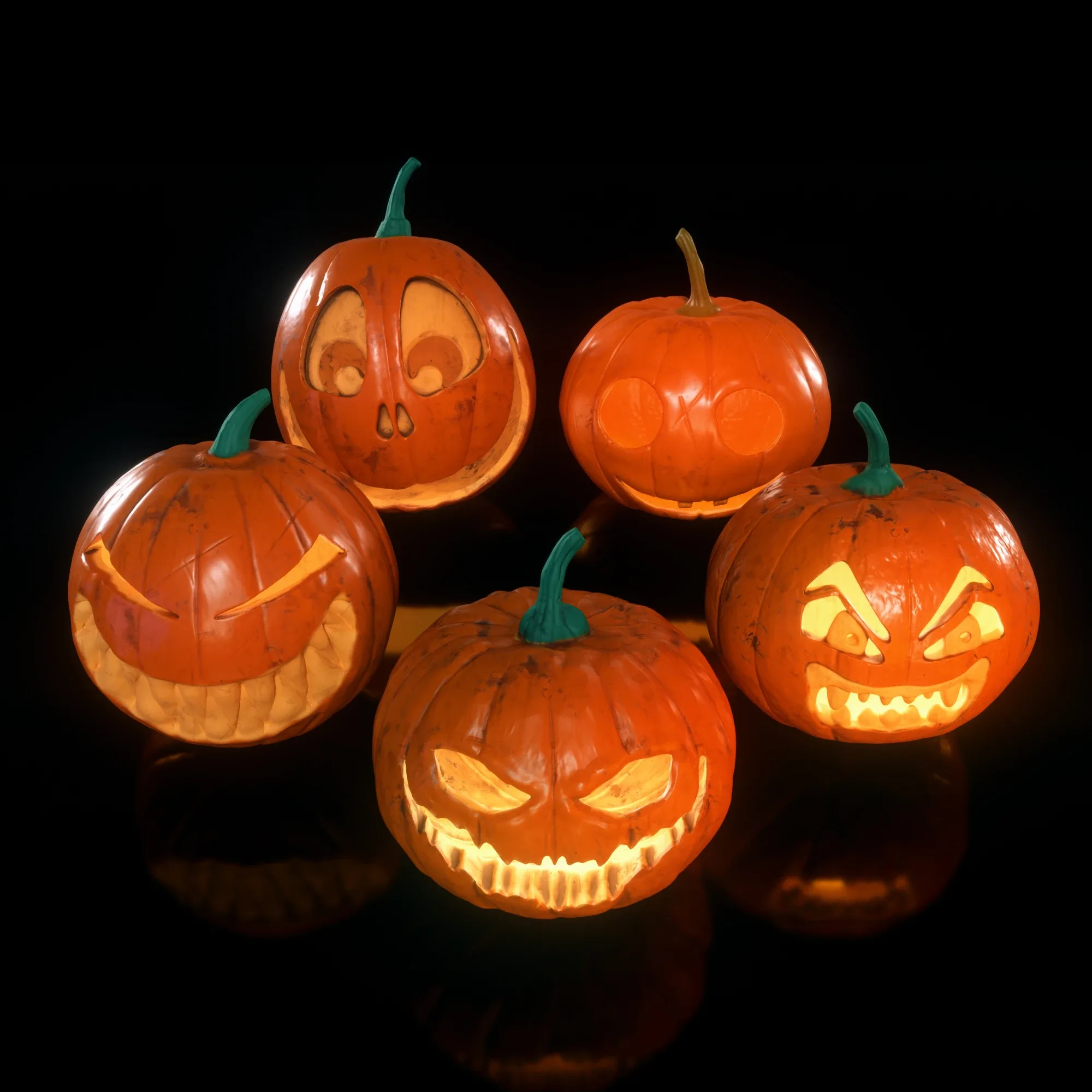 5 Pumpkins for Halloween