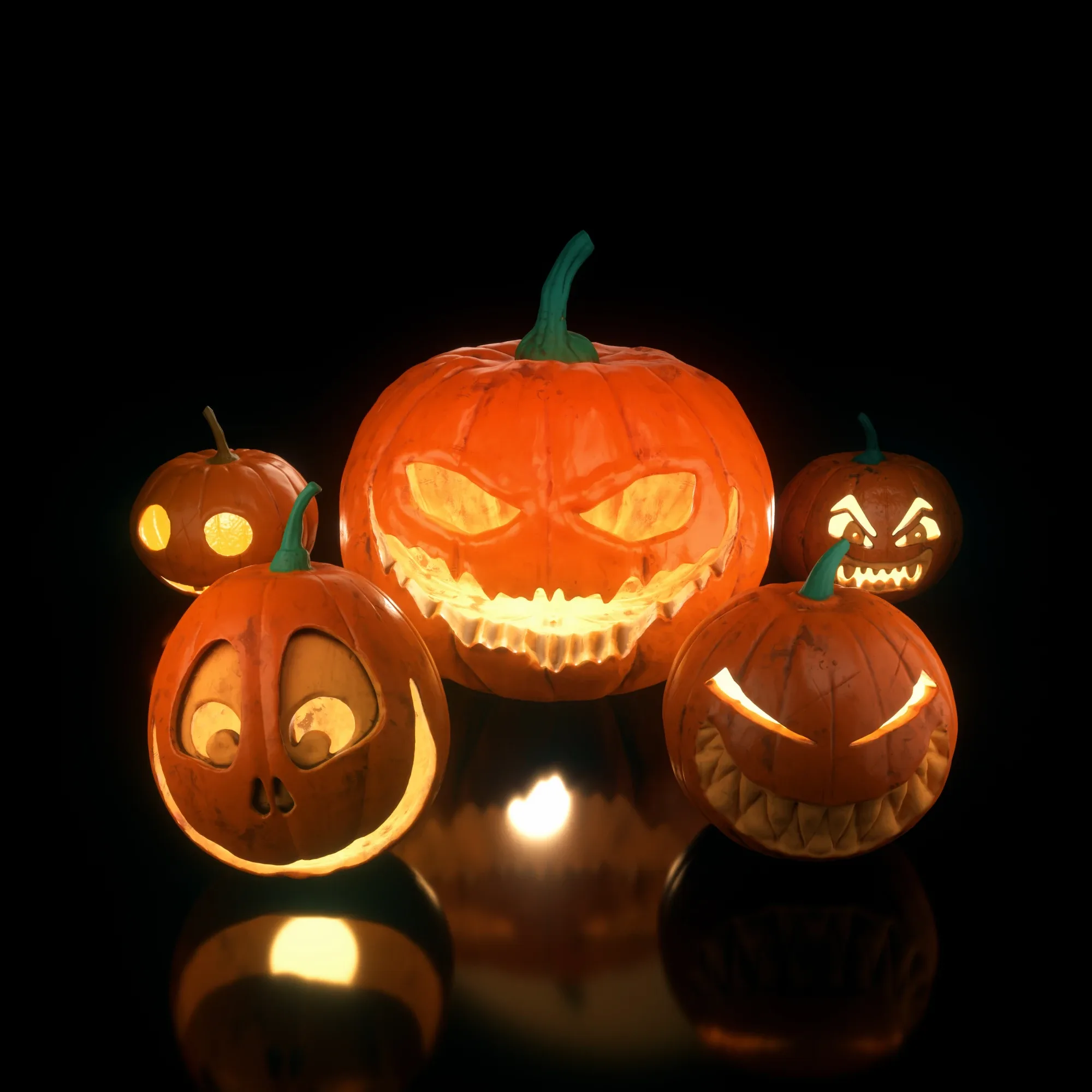 5 Pumpkins for Halloween