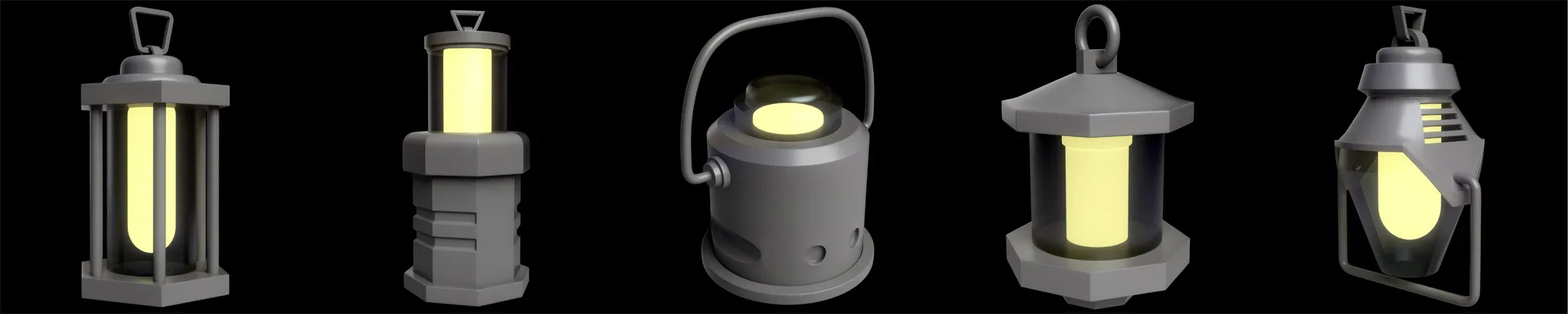 40 Lanterns Base Mesh Pack