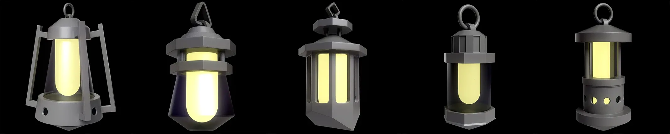 40 Lanterns Base Mesh Pack