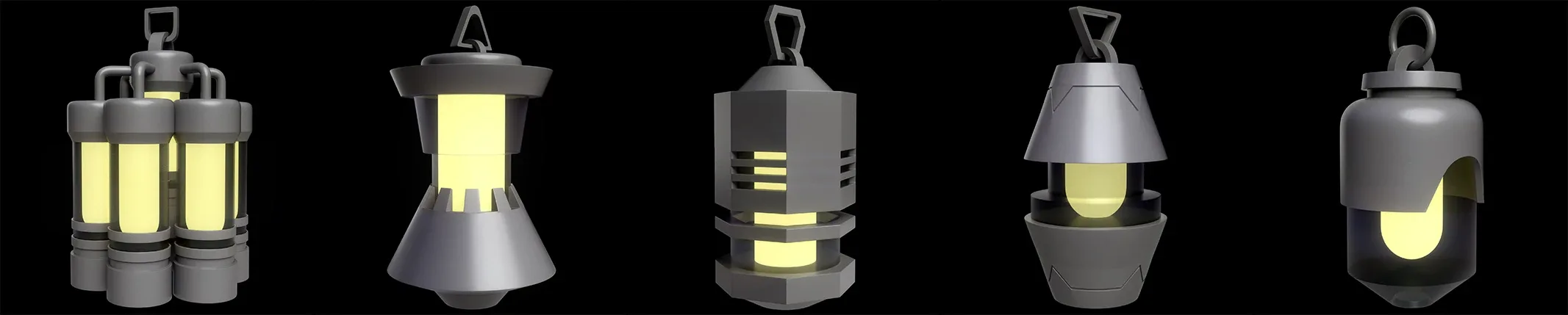 40 Lanterns Base Mesh Pack