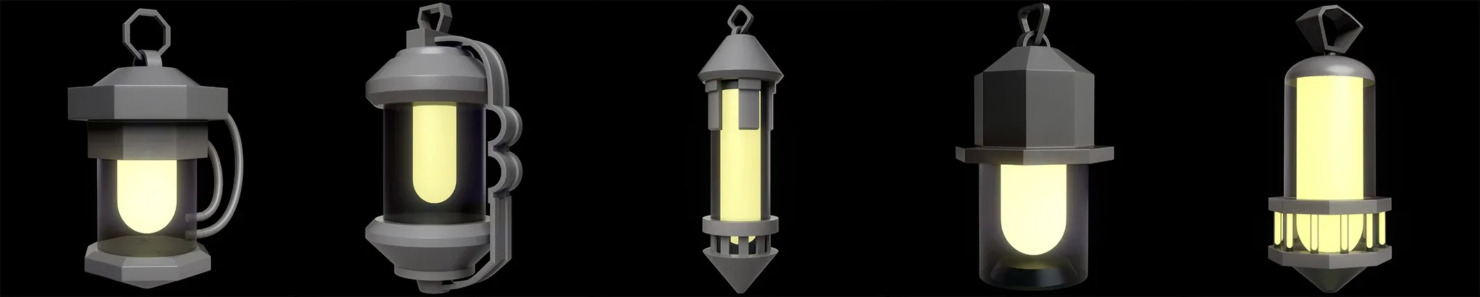 40 Lanterns Base Mesh Pack