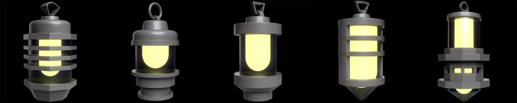 40 Lanterns Base Mesh Pack