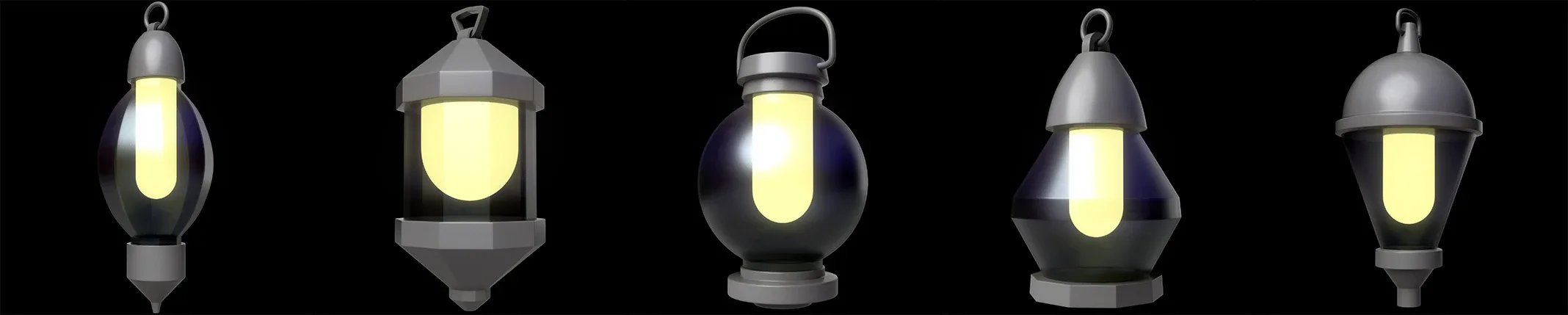 40 Lanterns Base Mesh Pack