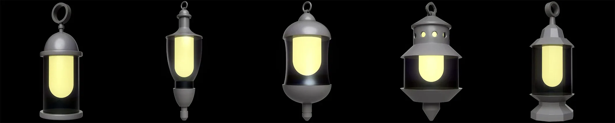 40 Lanterns Base Mesh Pack