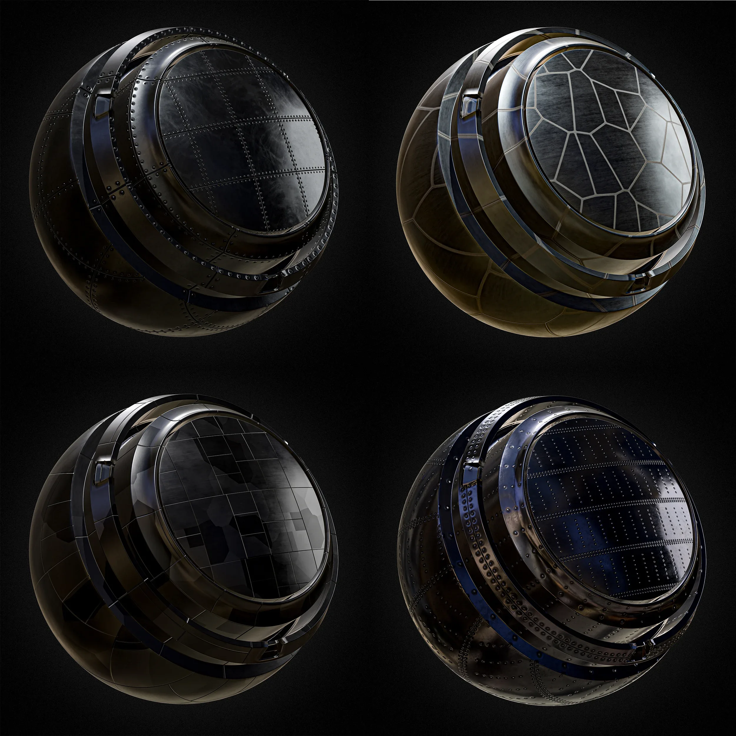 Military Metal Smart Materials for Substance Painter