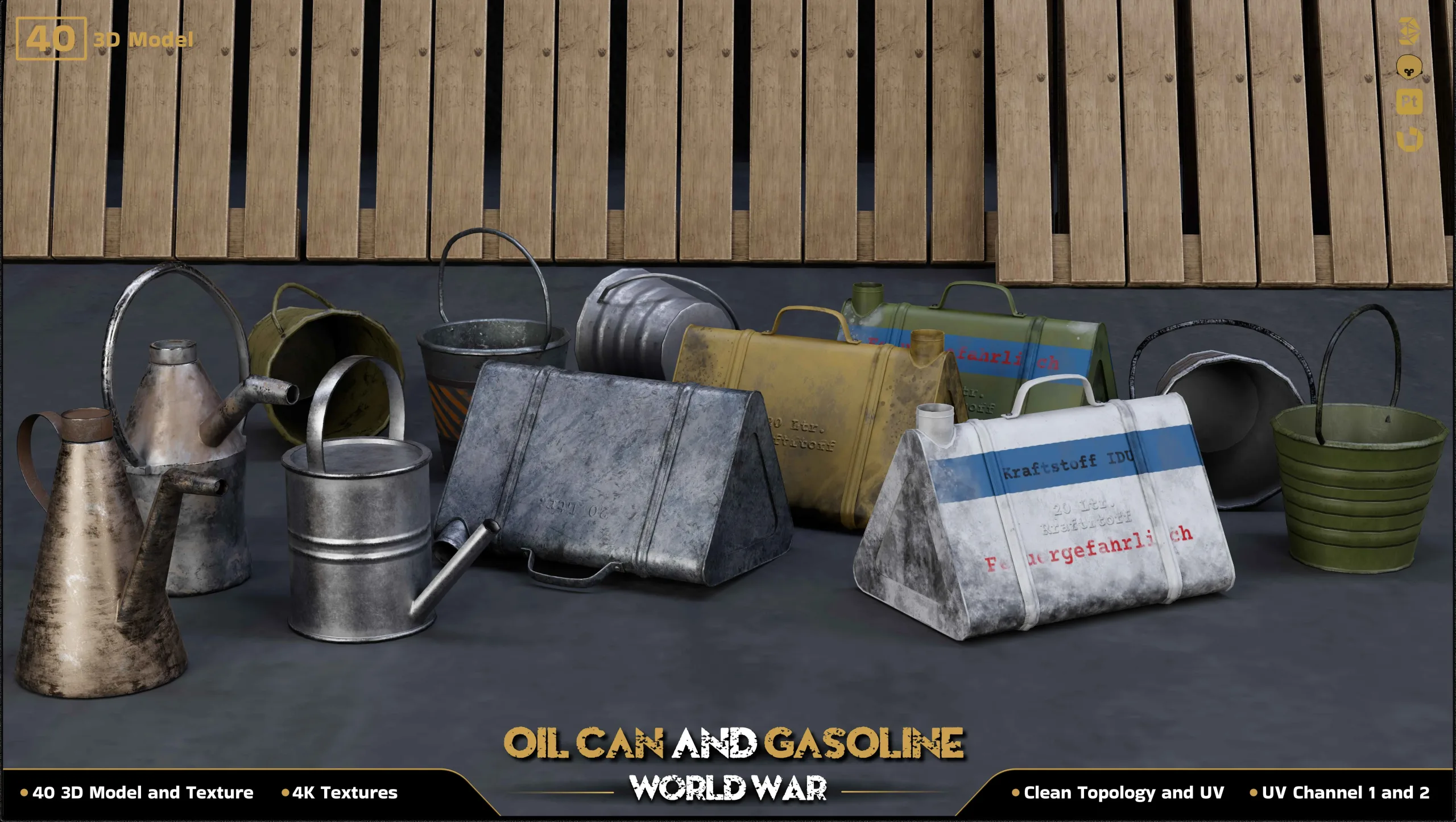 40-Oil Can and Gasoline