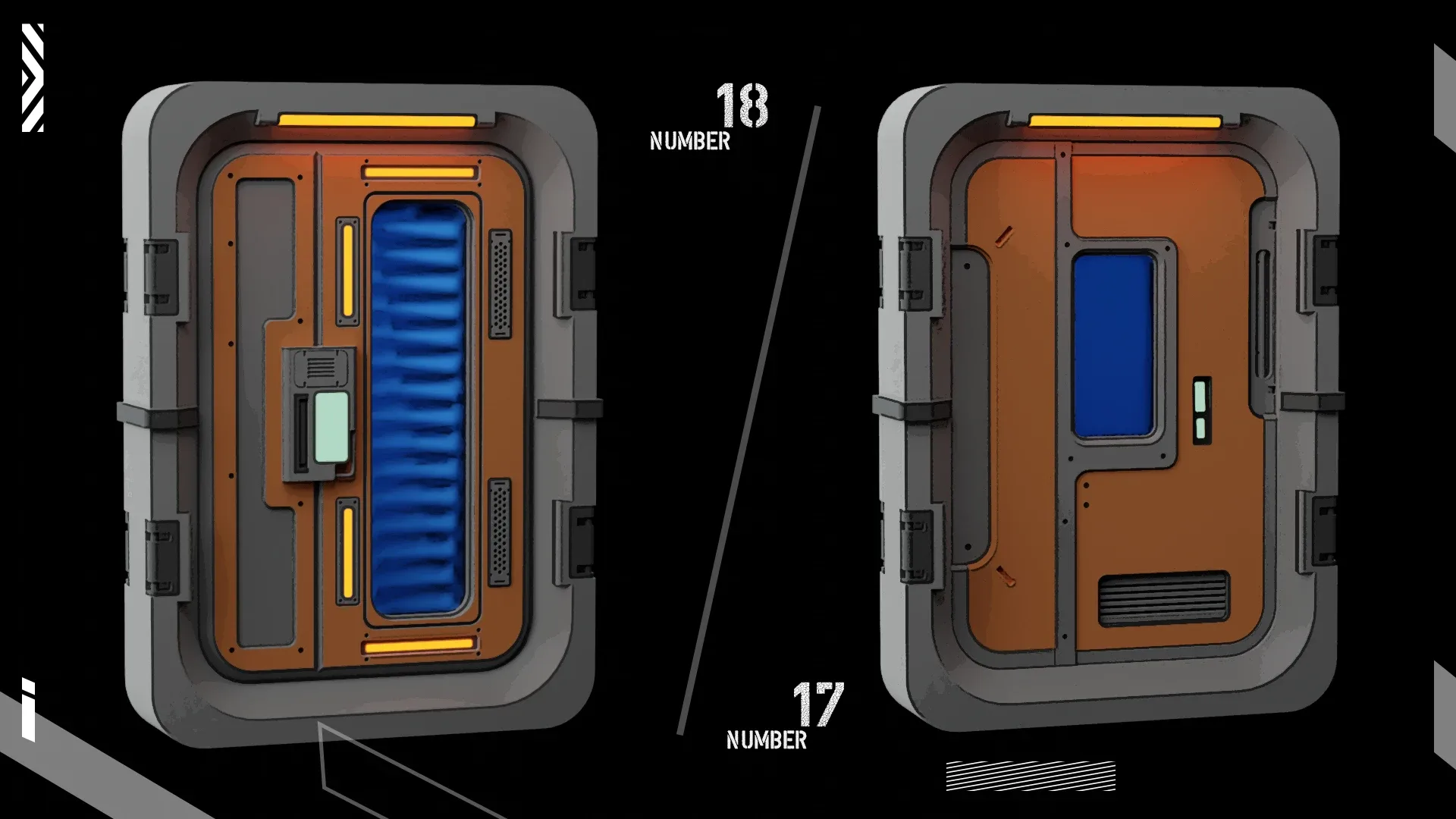 20 Futuristic Sci-Fi Door kitbash_vol.4