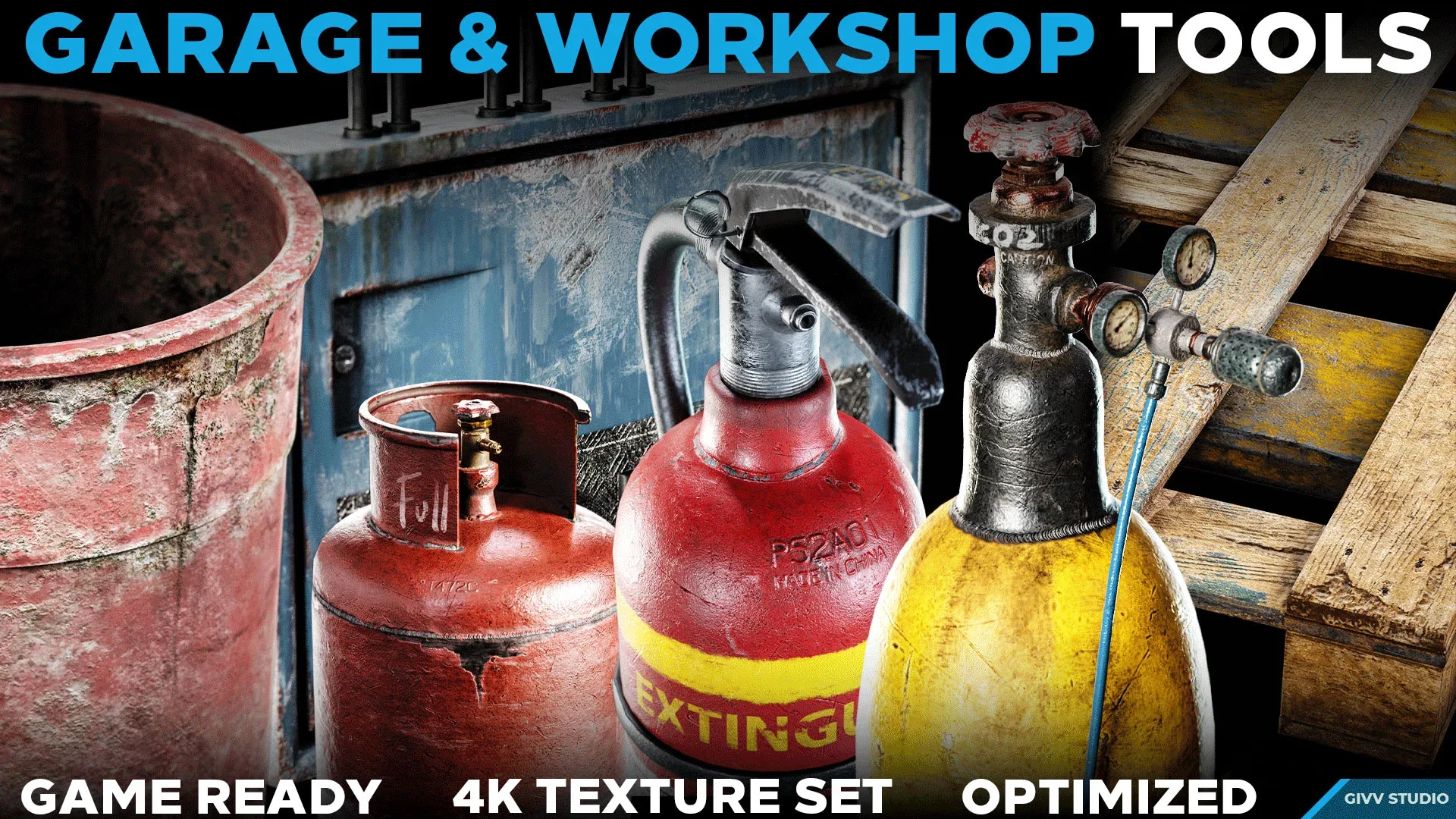 GARAGE & WORKSHOP TOOLS - GAME READY PROPS AND MATERIALS