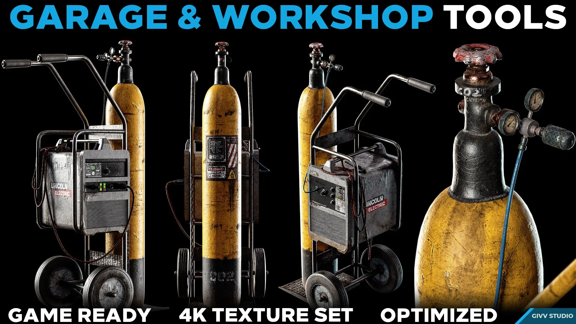 GARAGE & WORKSHOP TOOLS - GAME READY PROPS AND MATERIALS