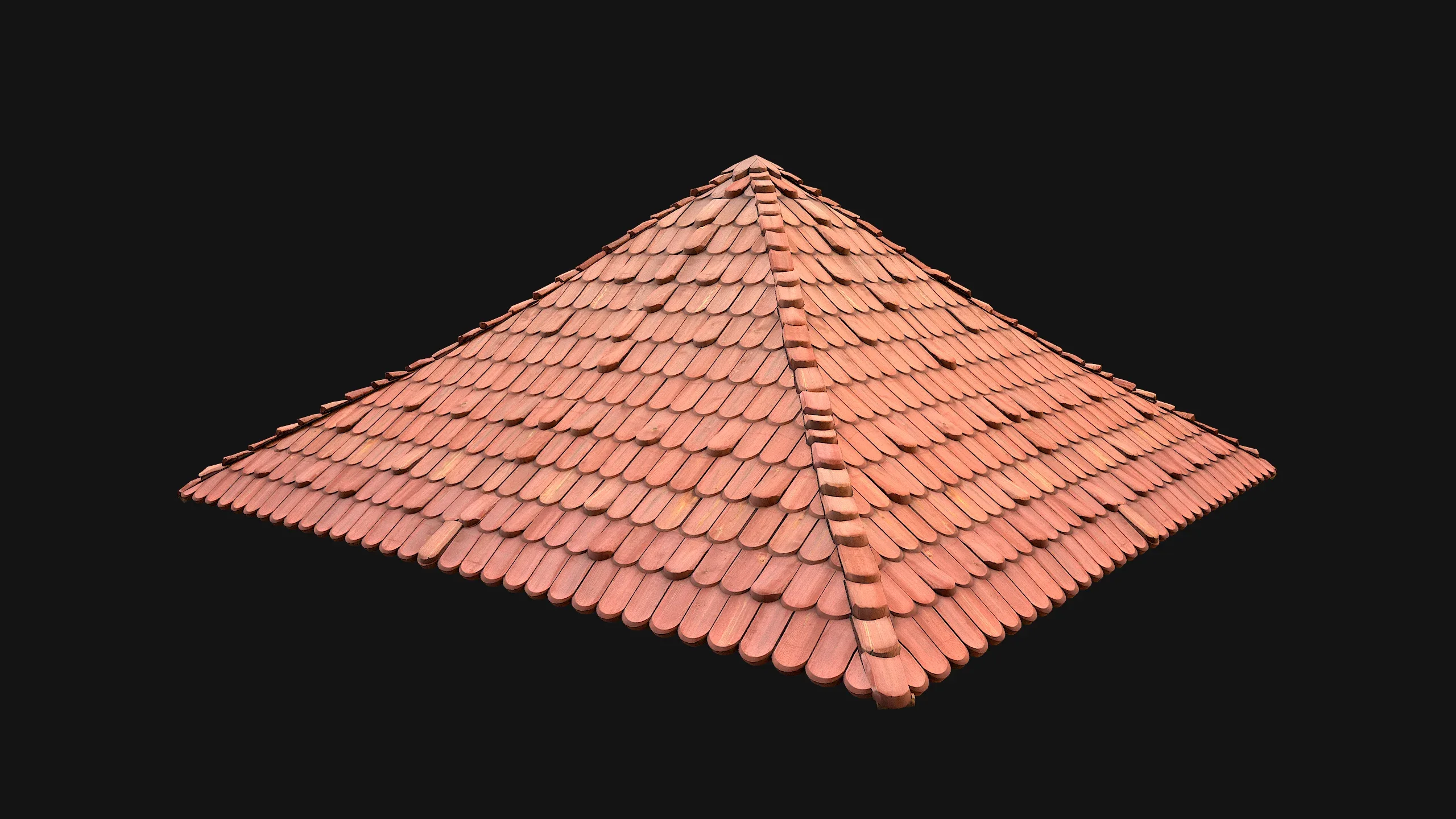 Medieval Tile Pyramid Roof