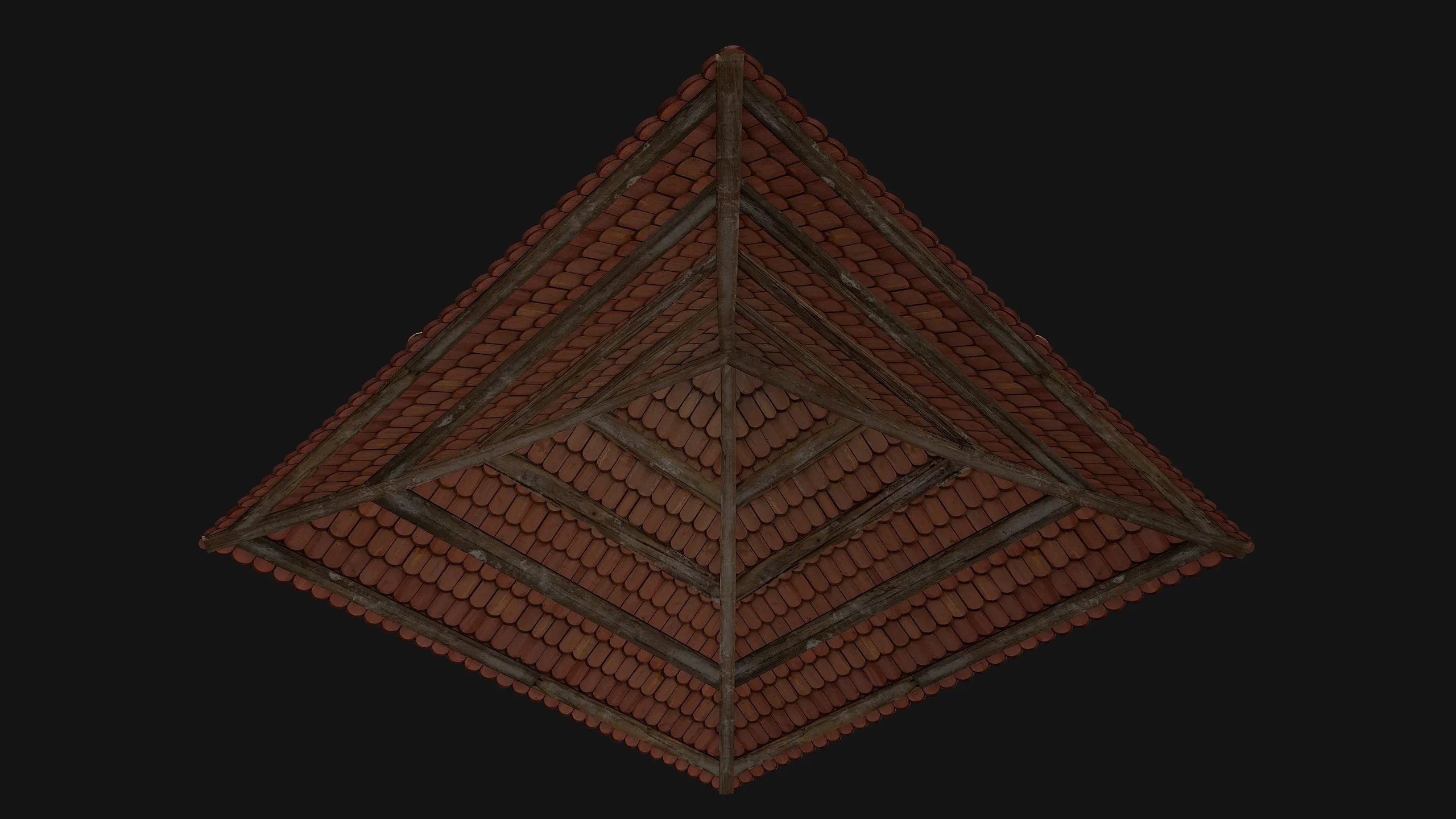 Medieval Tile Pyramid Roof