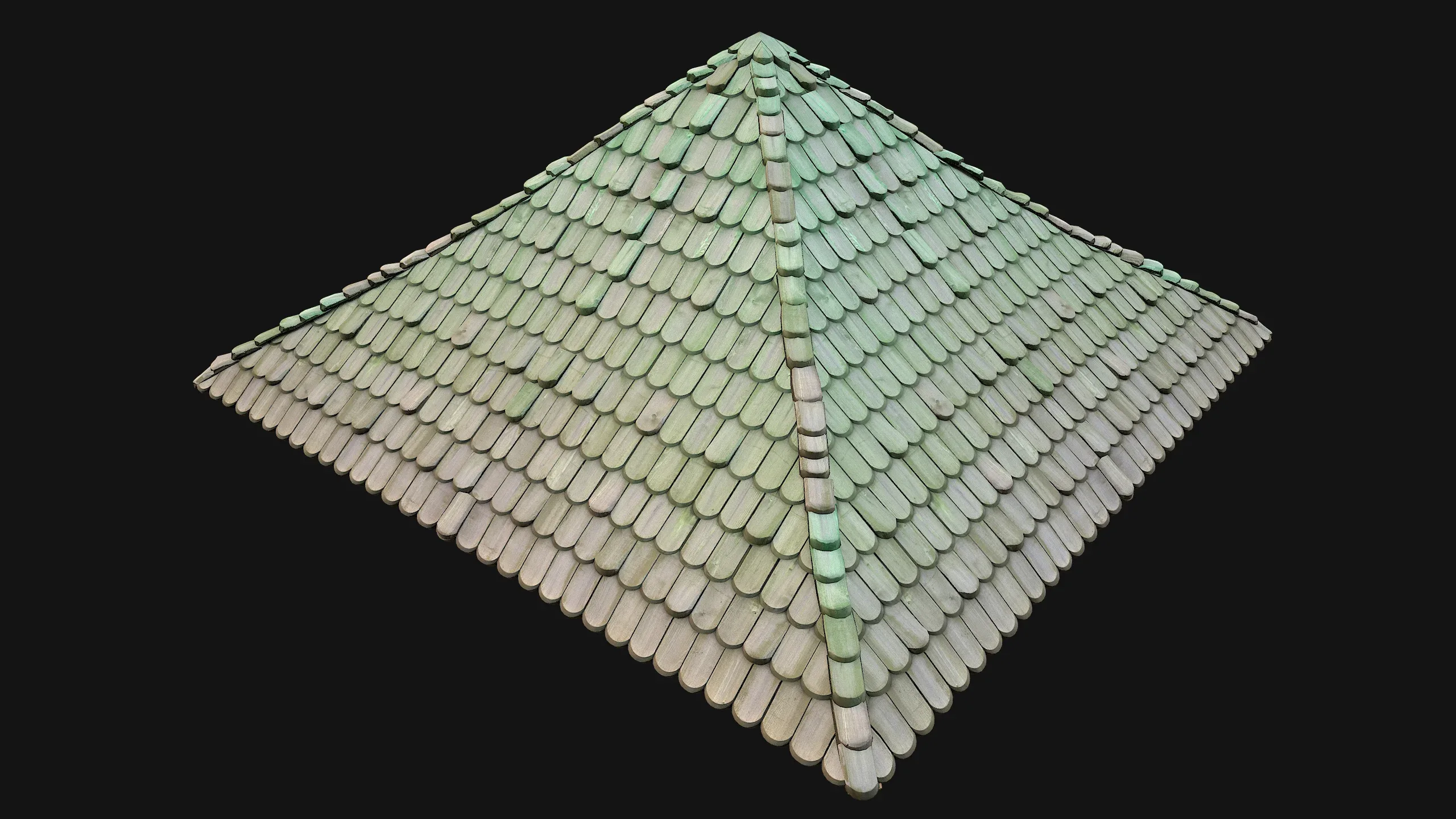 Medieval Tile Pyramid Roof