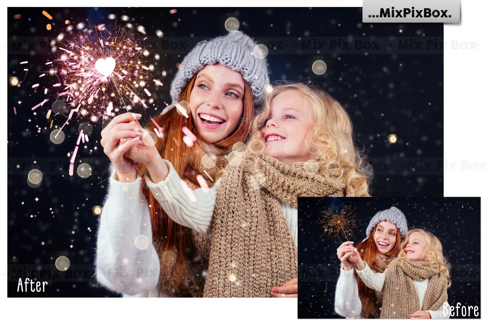 Sparkler Photo Overlays