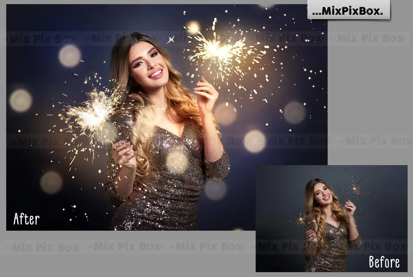 Sparkler Photo Overlays