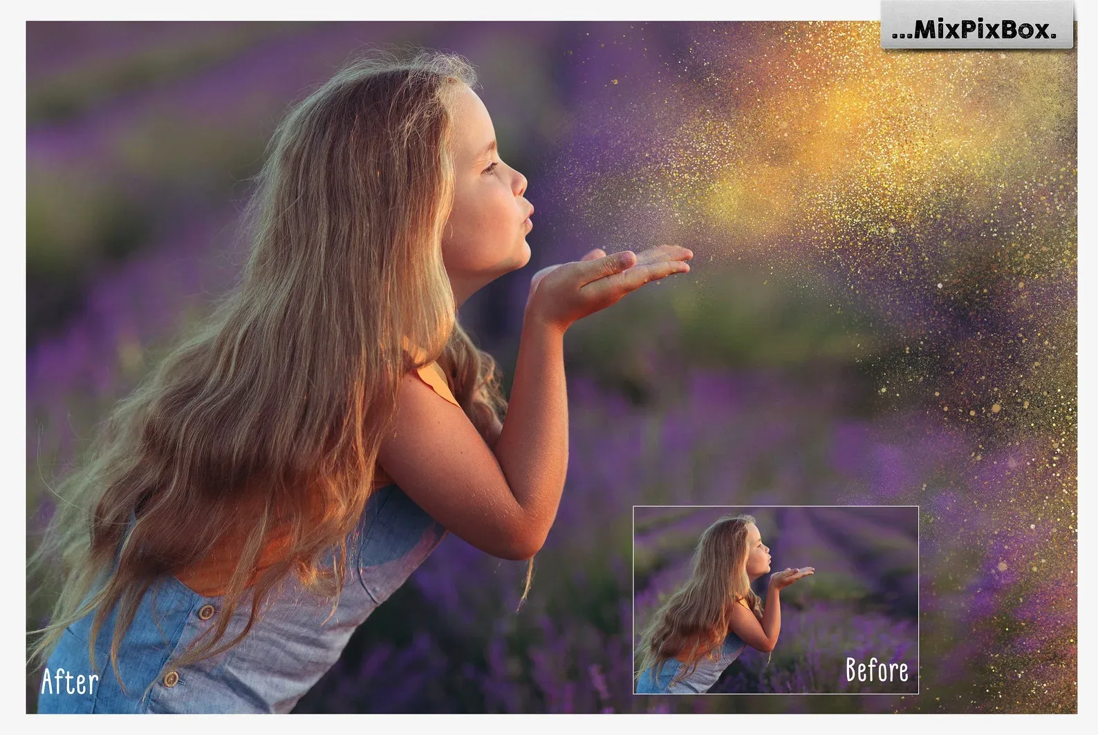 Colored Powder Photo Overlays