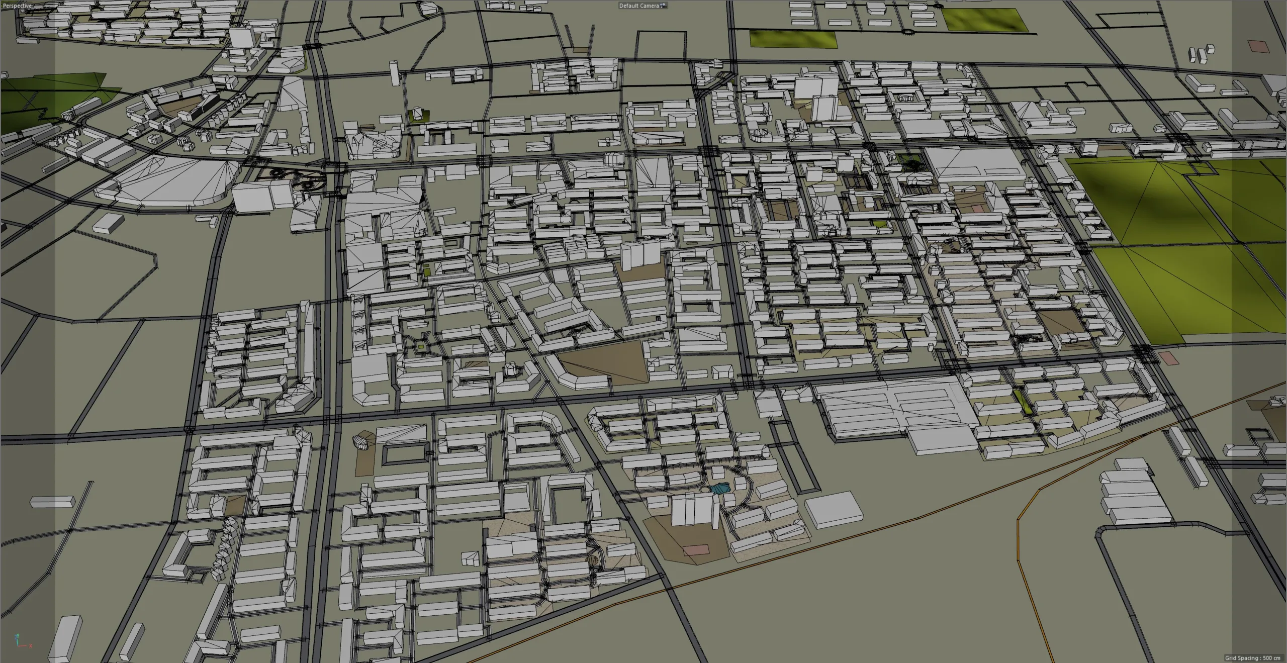 Qiqihar city Heilongjiang China 3d model 65km