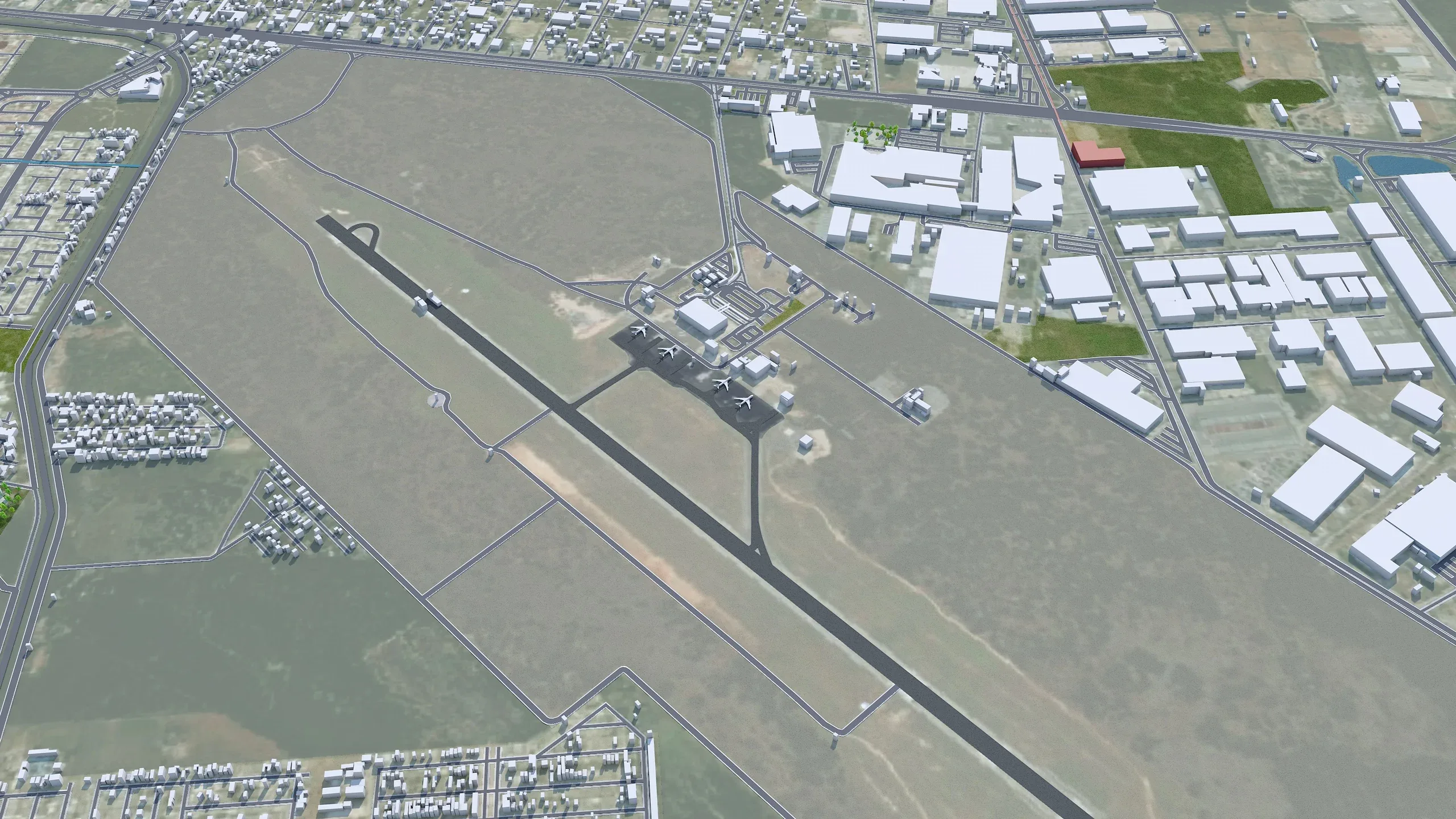 Reynosa city Tamaulipas Mexico 3d model 30km