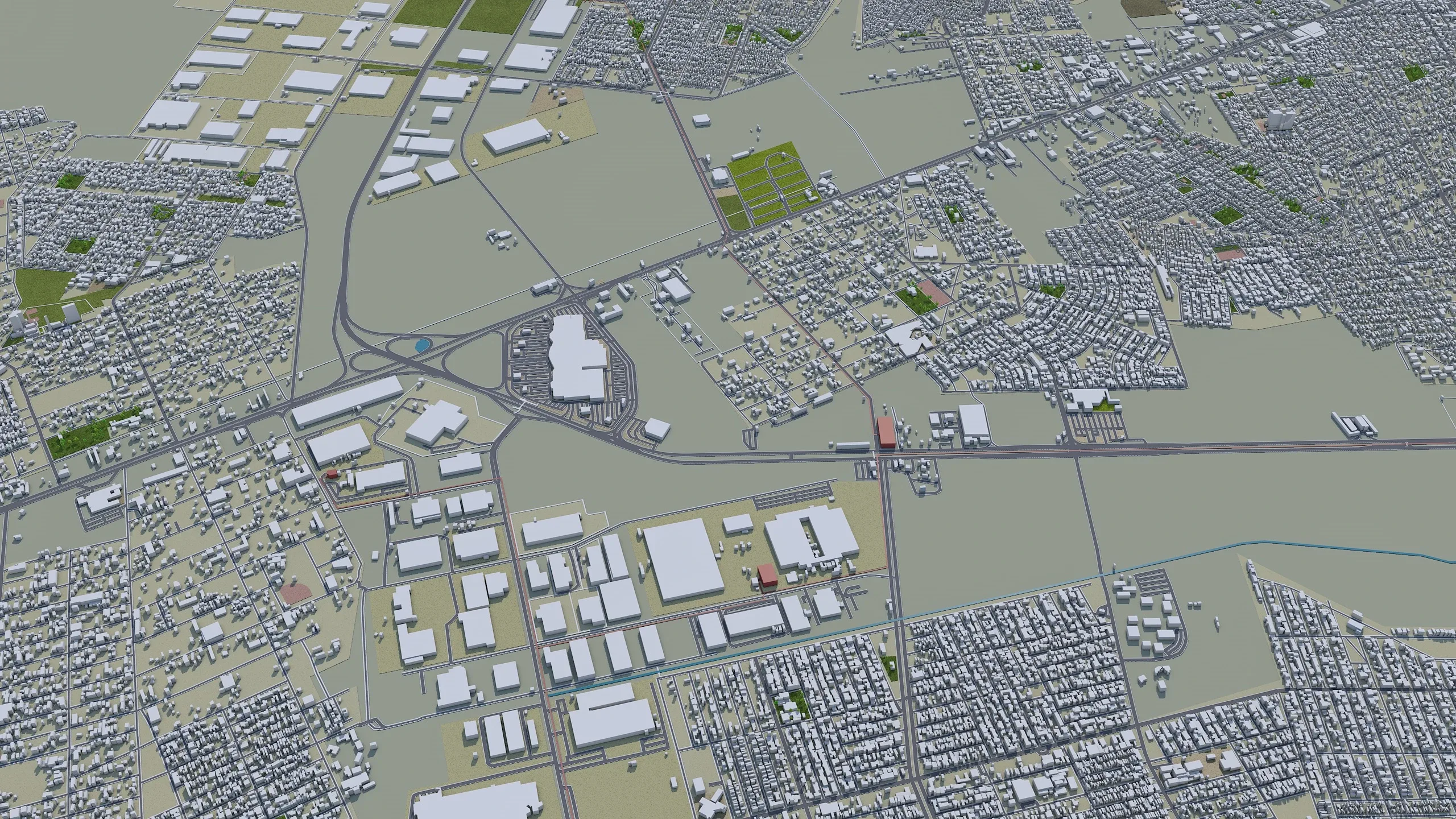 Reynosa city Tamaulipas Mexico 3d model 30km