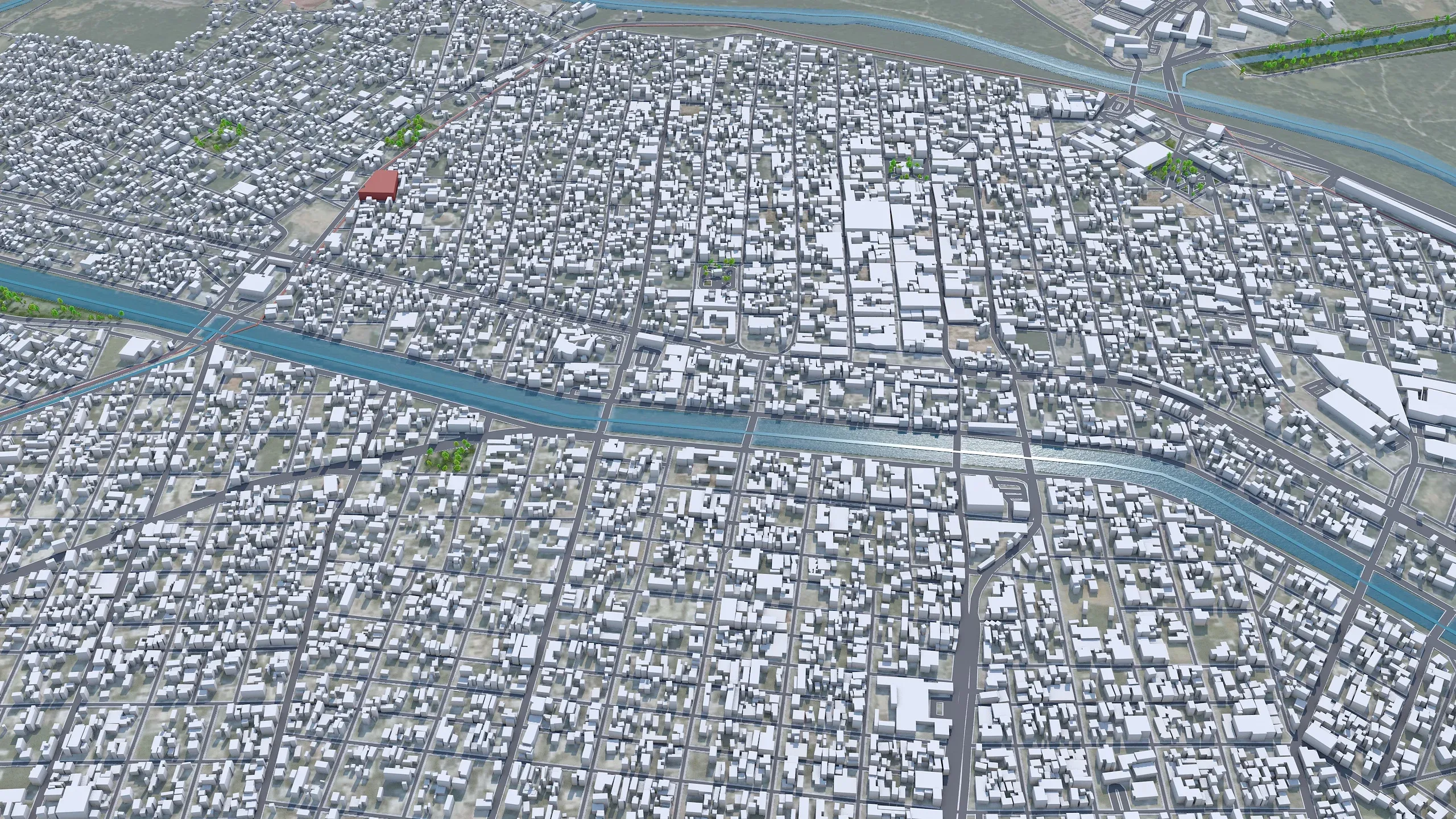 Reynosa city Tamaulipas Mexico 3d model 30km