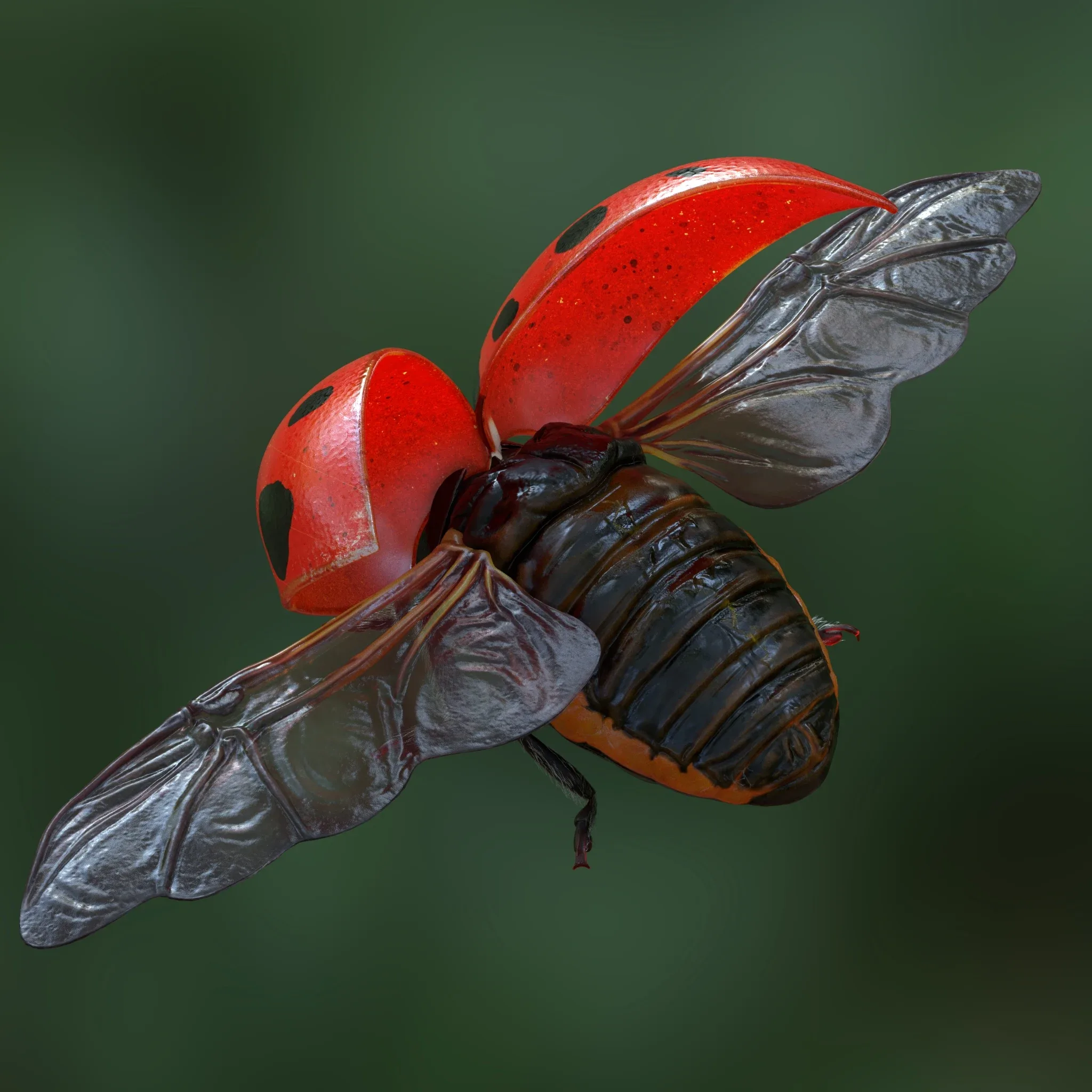 Hyper-realistic Ladybug Rig